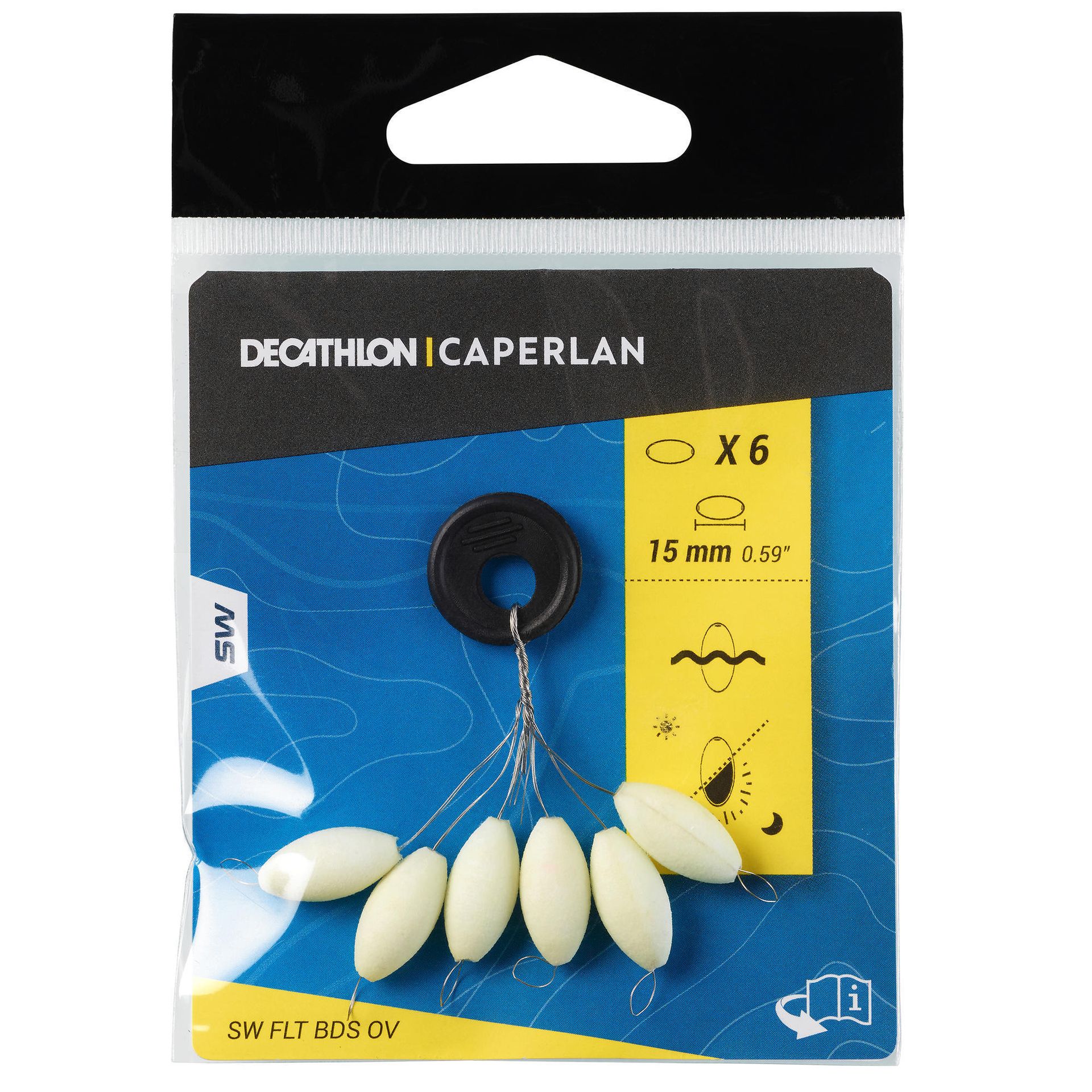 CAPERLAN Pływająca perła surfcastingowa owalna 15 mm fosfo Unisex