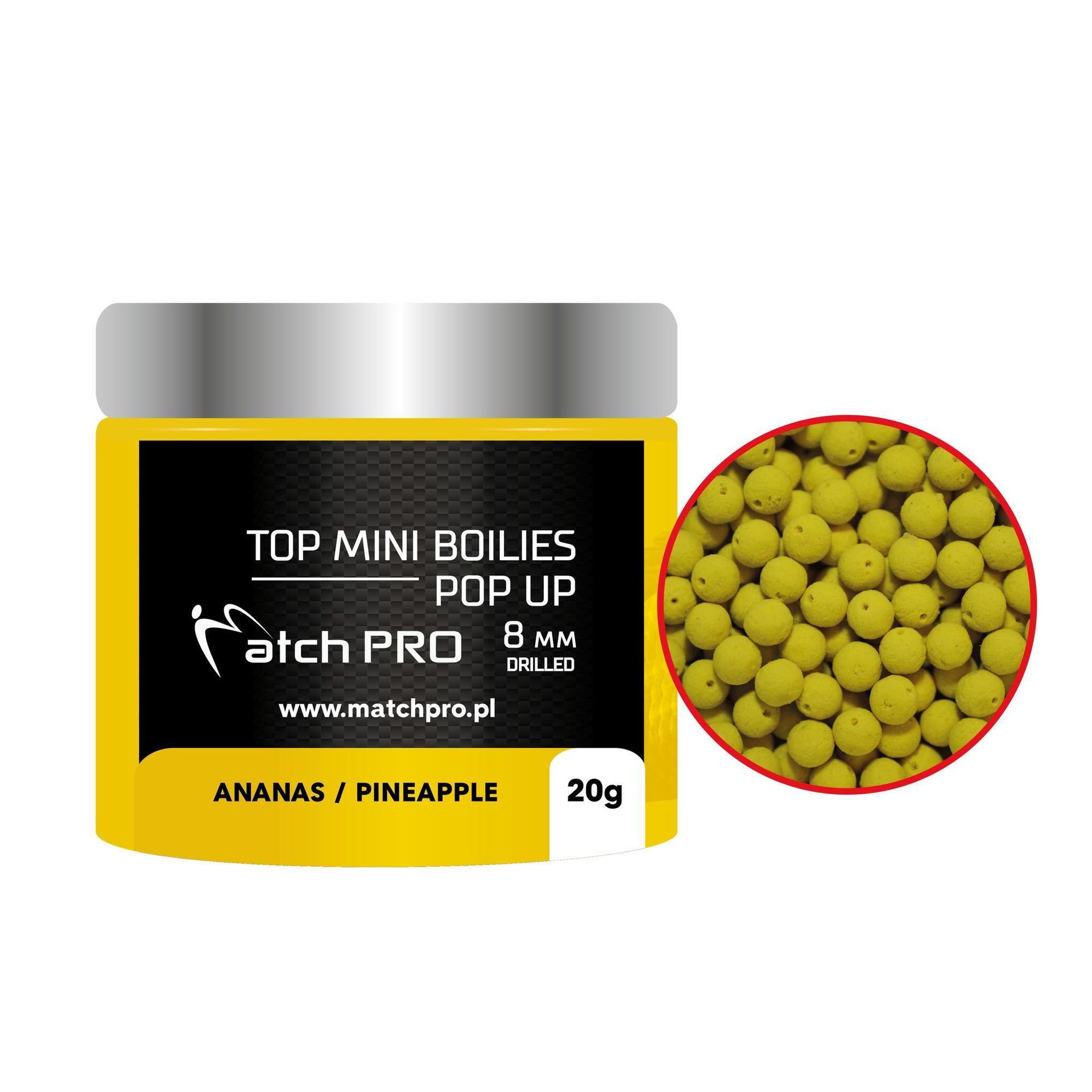MATCHPRO Kulki proteinowe Method Pop Up Ananas 8mm 20g do Method Feeder Unisex