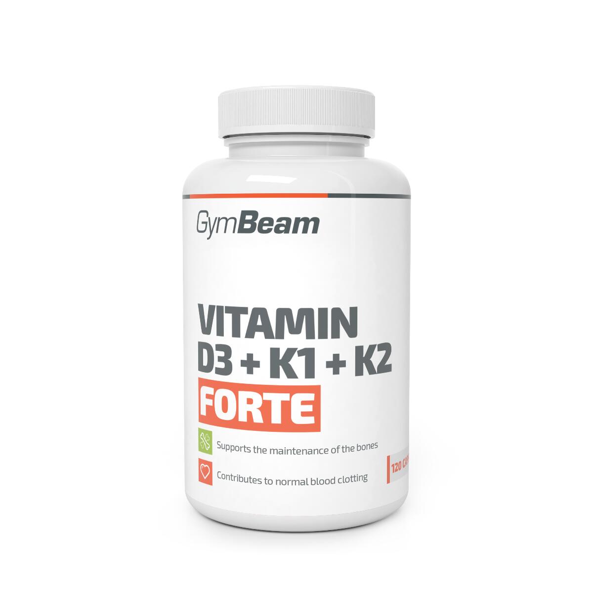 GymBeam GymBeam Witamina D3+K1+K2 Forte 120 kaps