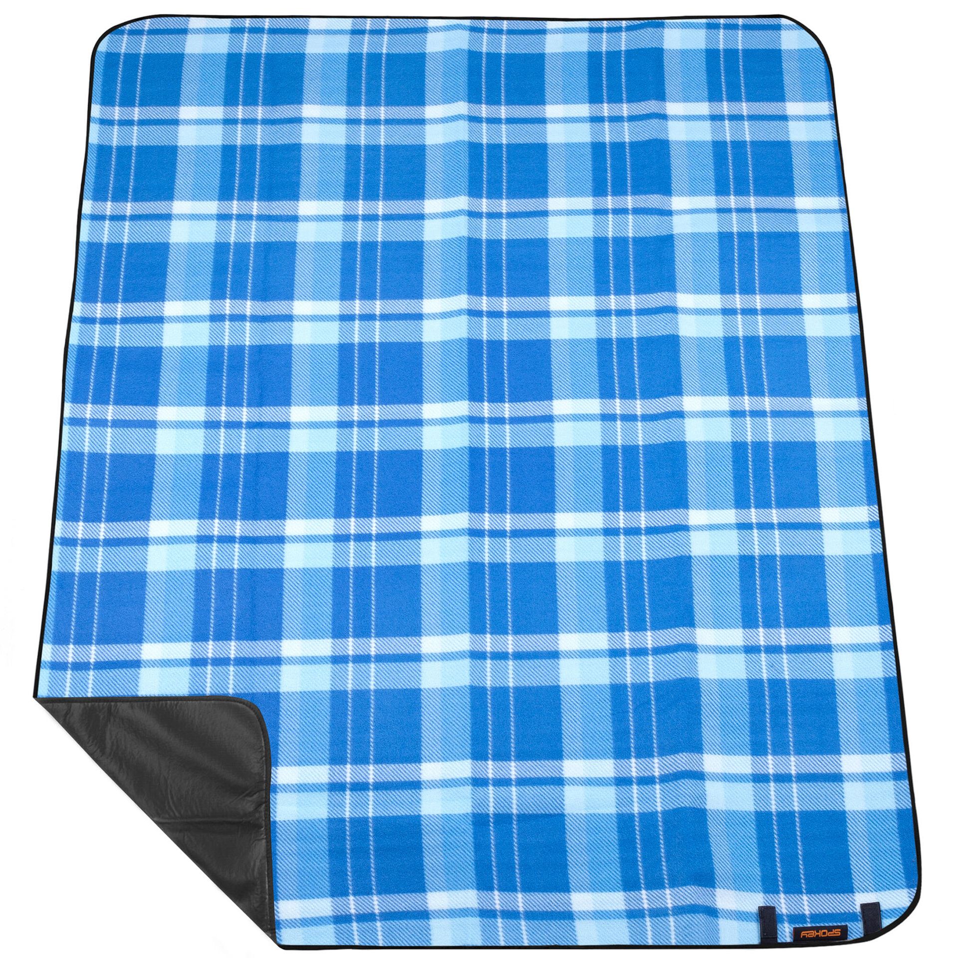 Spokey PICNIC MOOR 130 x 150 cm niebieski 925069