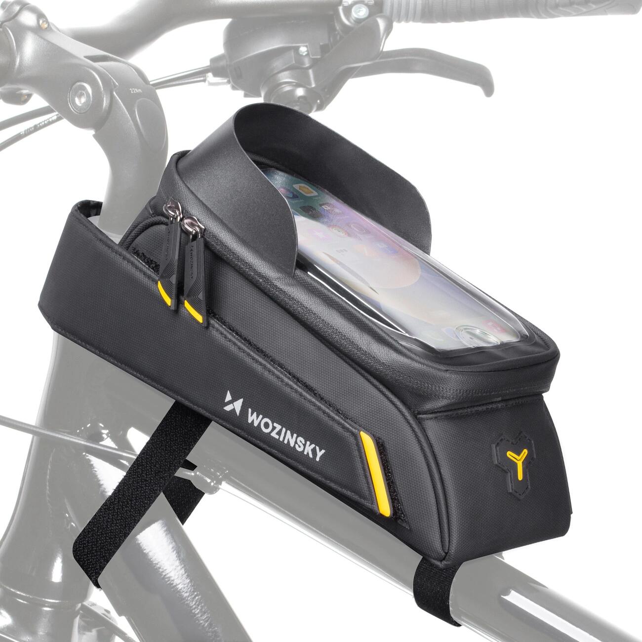 Wozinsky Wozinsky torba rowerowa na ramę uchwyt na telefon 1l czarny (WBB25BK) WBB25BK