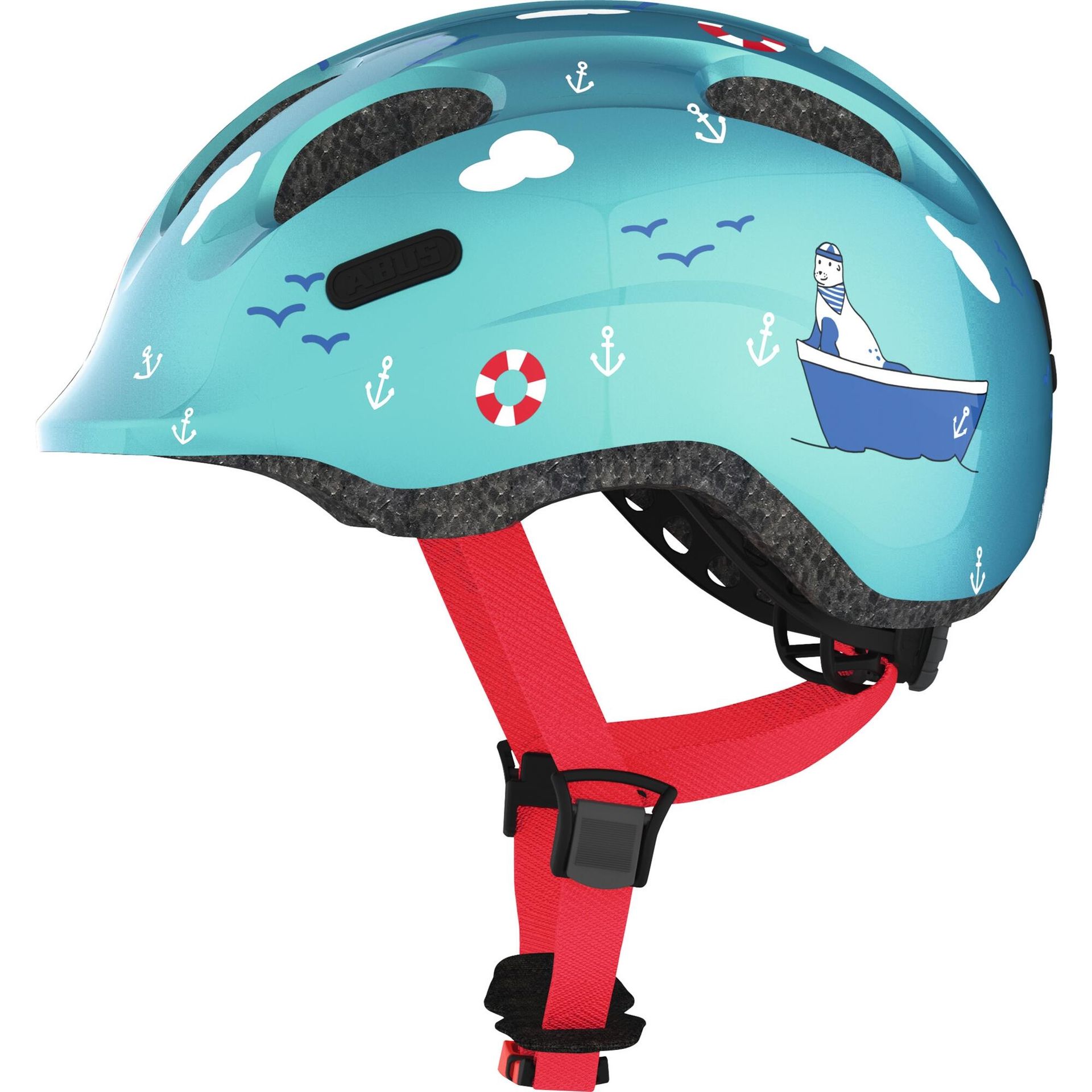 Abus Smiley 2.0 dziecięcy kask rowerowy, turkusowy, 50-55 cm 72571-5
