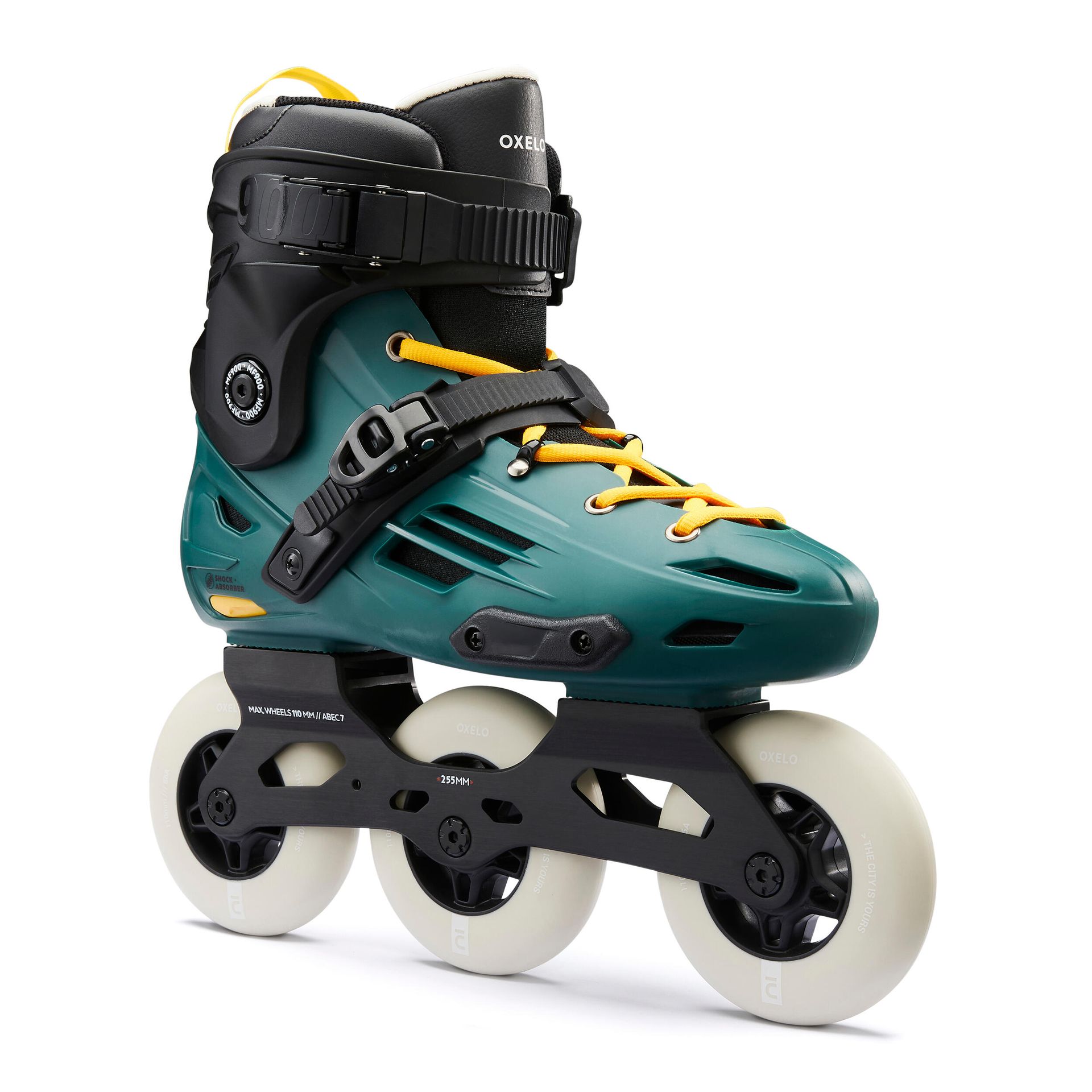 Rolki freeskate Oxelo MF900 Hardboot Urban Green