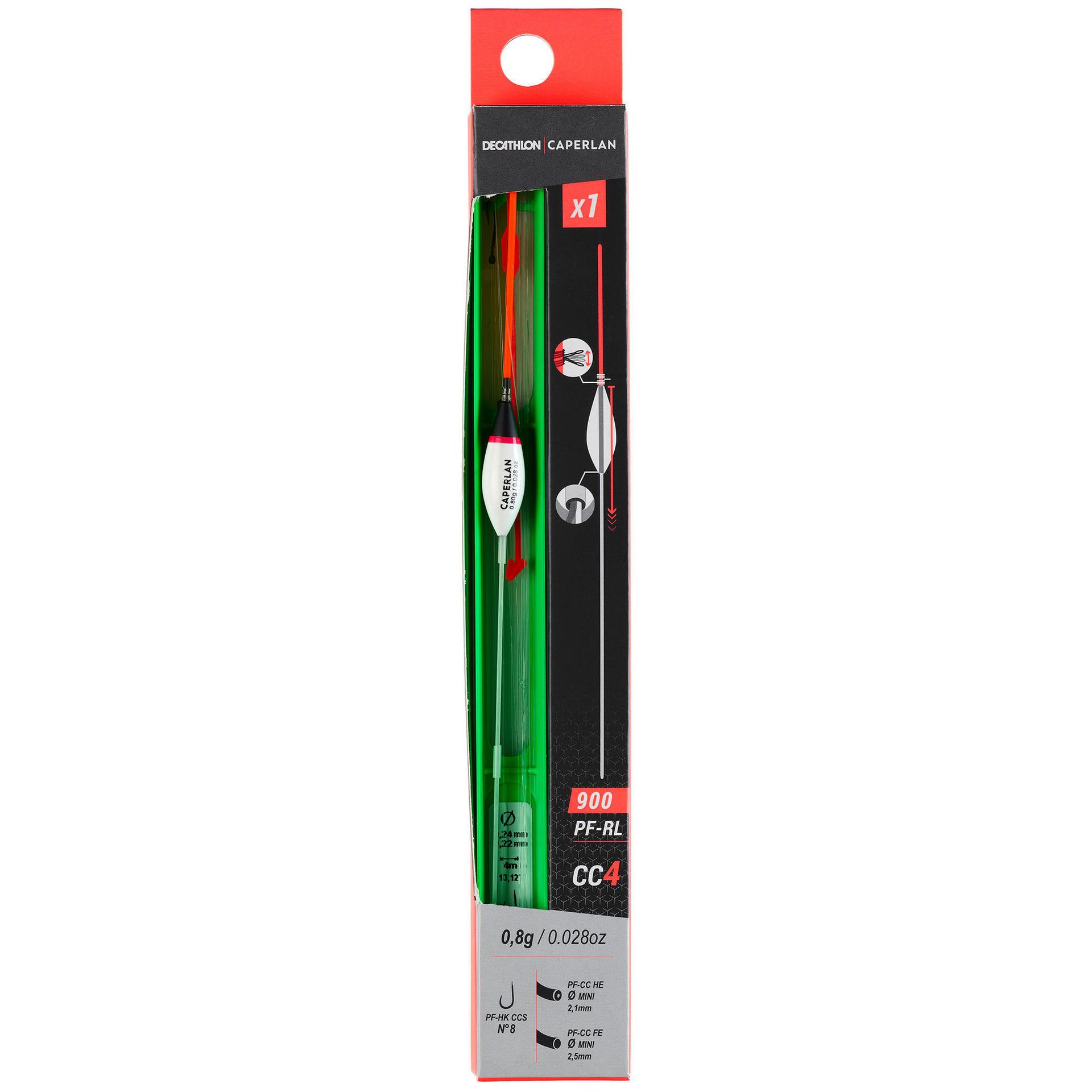 CAPERLAN Zestaw spławikowy PF-RL900 CC4 0,8g Unisex