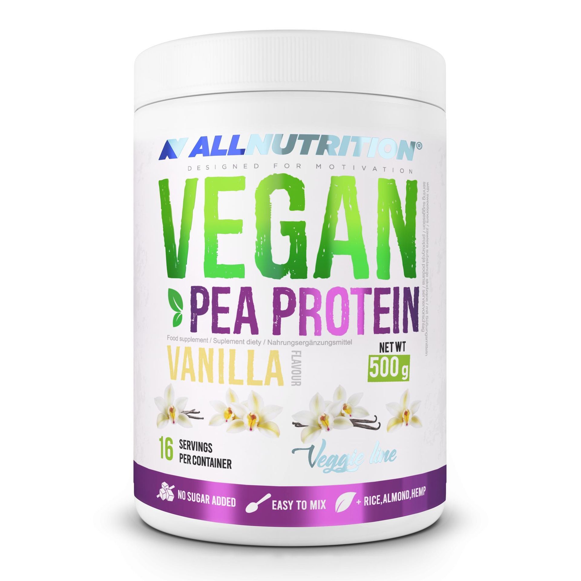 Allnutrition Vegan Pea Protein 500 g wanilia
