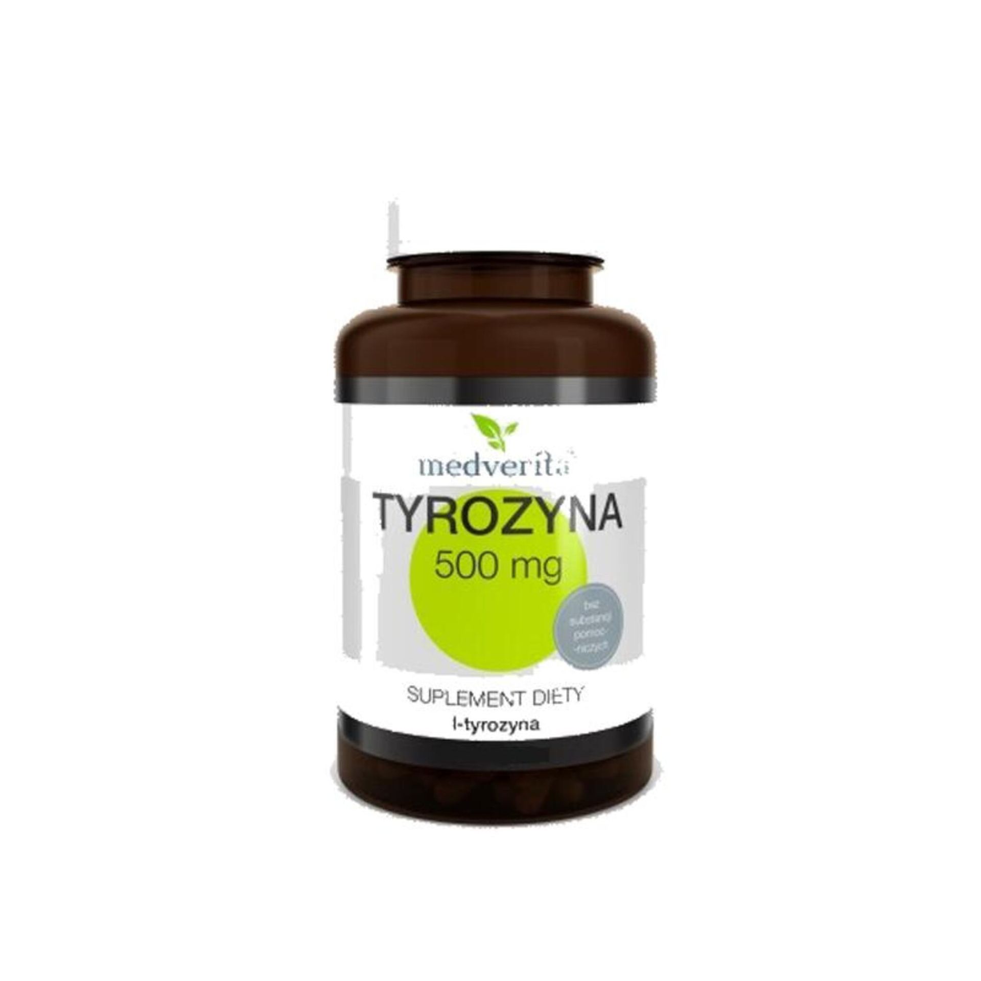 Medverita MEDVERITA, Tyrozyna, 500 mg, 100 kapsułek