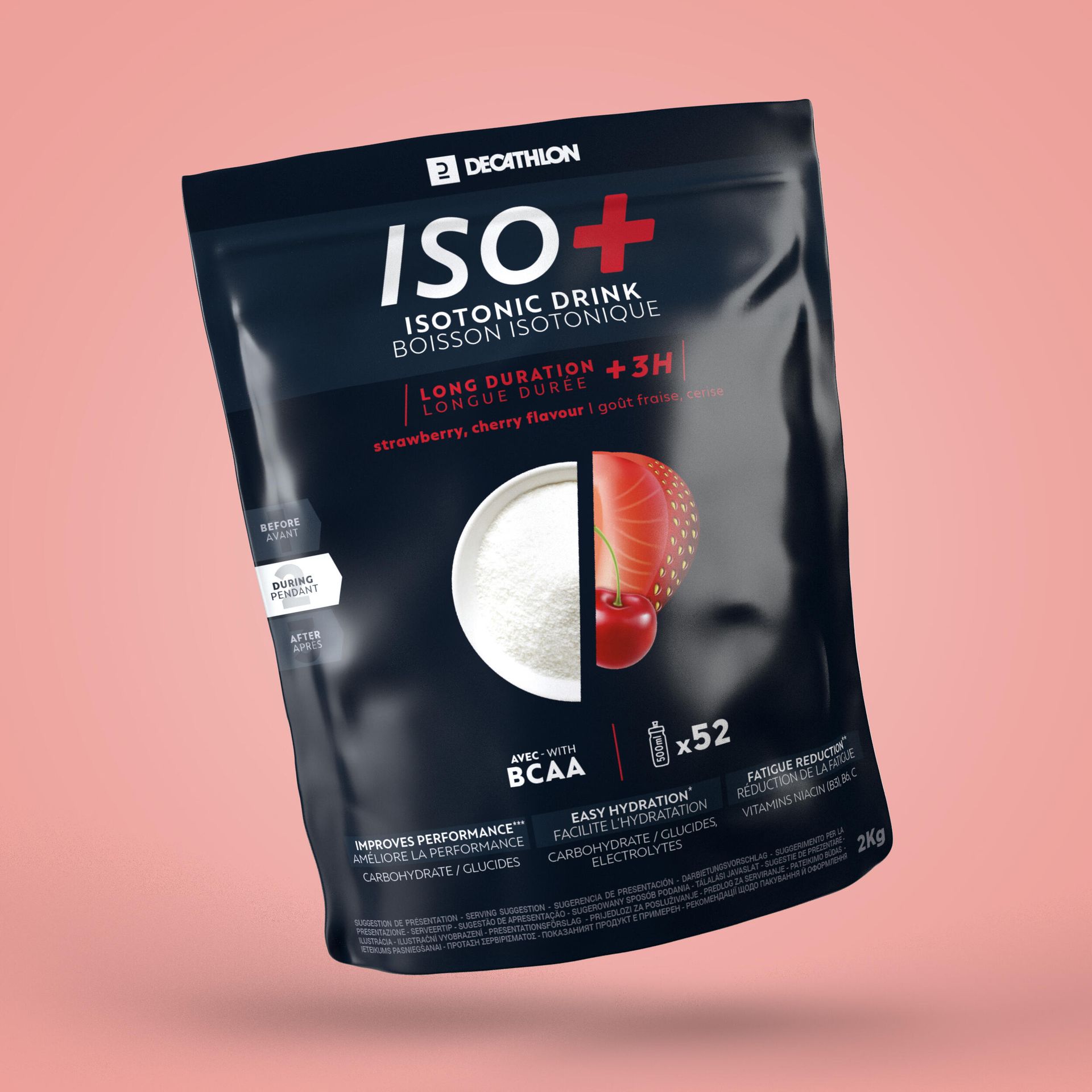 Napój izotoniczny w proszku Aptonia ISO+ truskawkowo-czereśniowy 2 kg