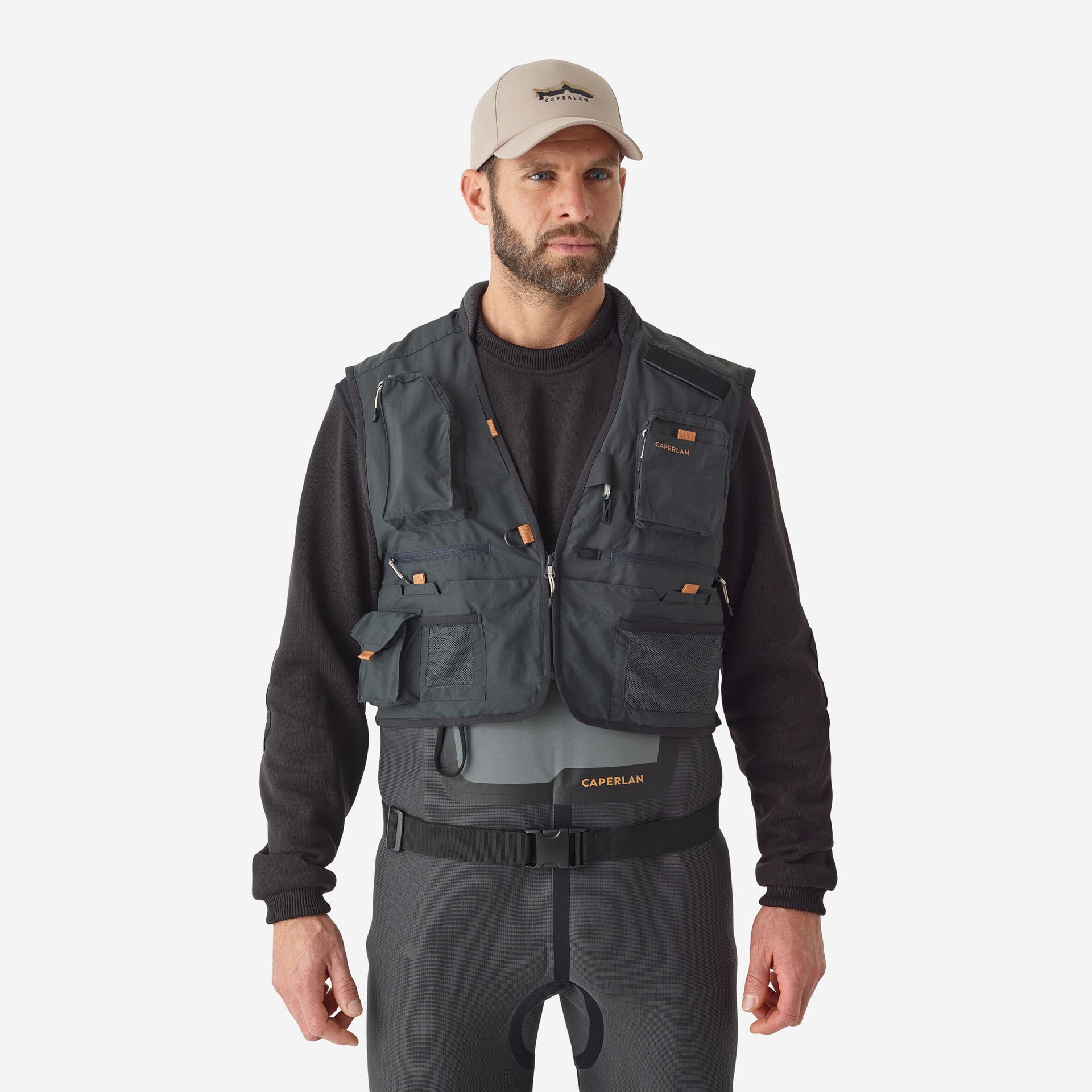 CAPERLAN Kamizelka wędkarska 500 do brodzenia unisex