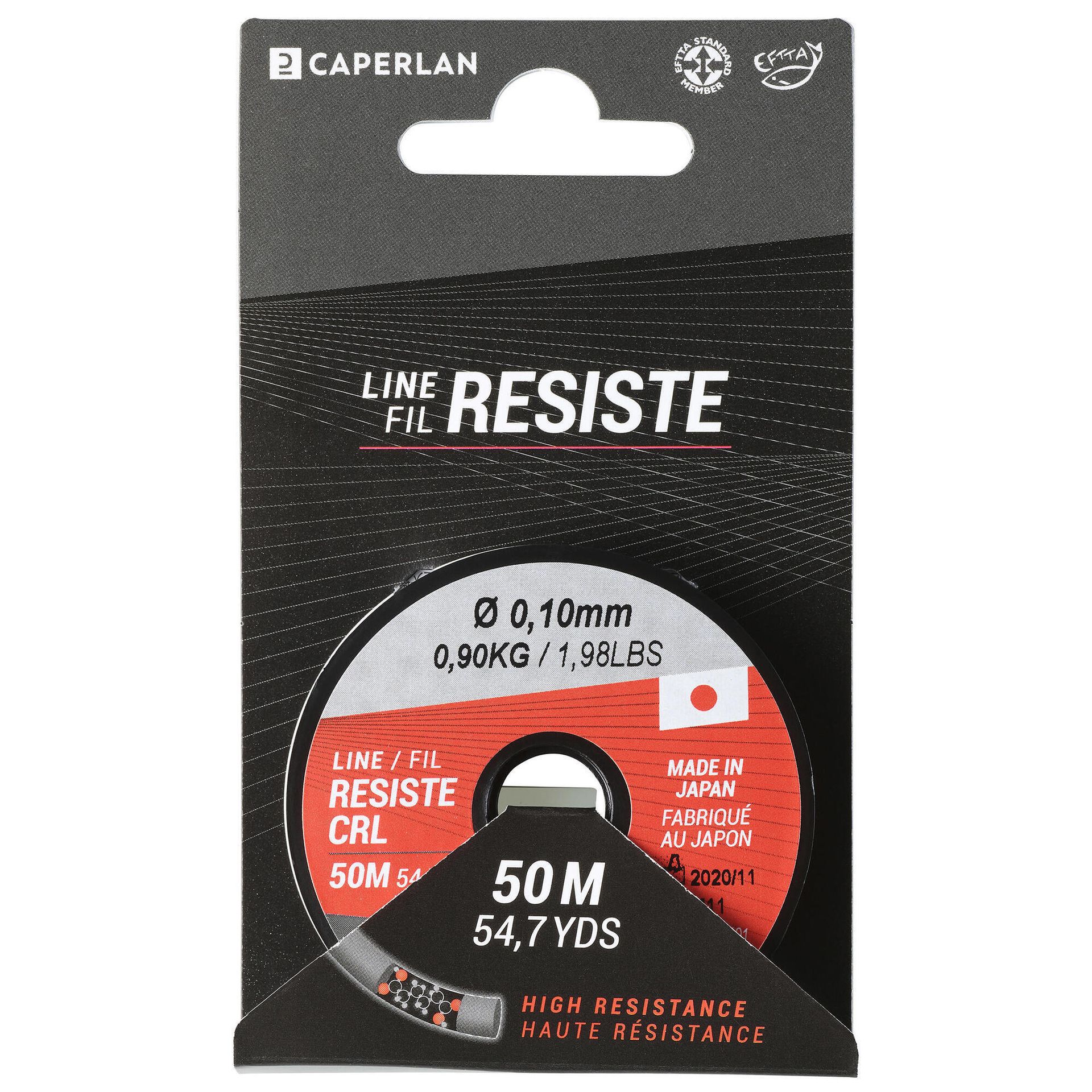 CAPERLAN Żyłka LINE RESIST CRISTAL 50M 0,10 Unisex