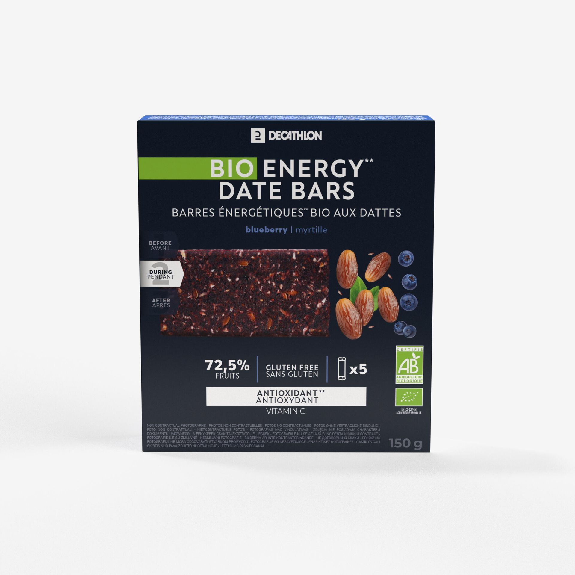 Organiczny i bezglutenowy baton Aptonia daktylowo-jagodowy