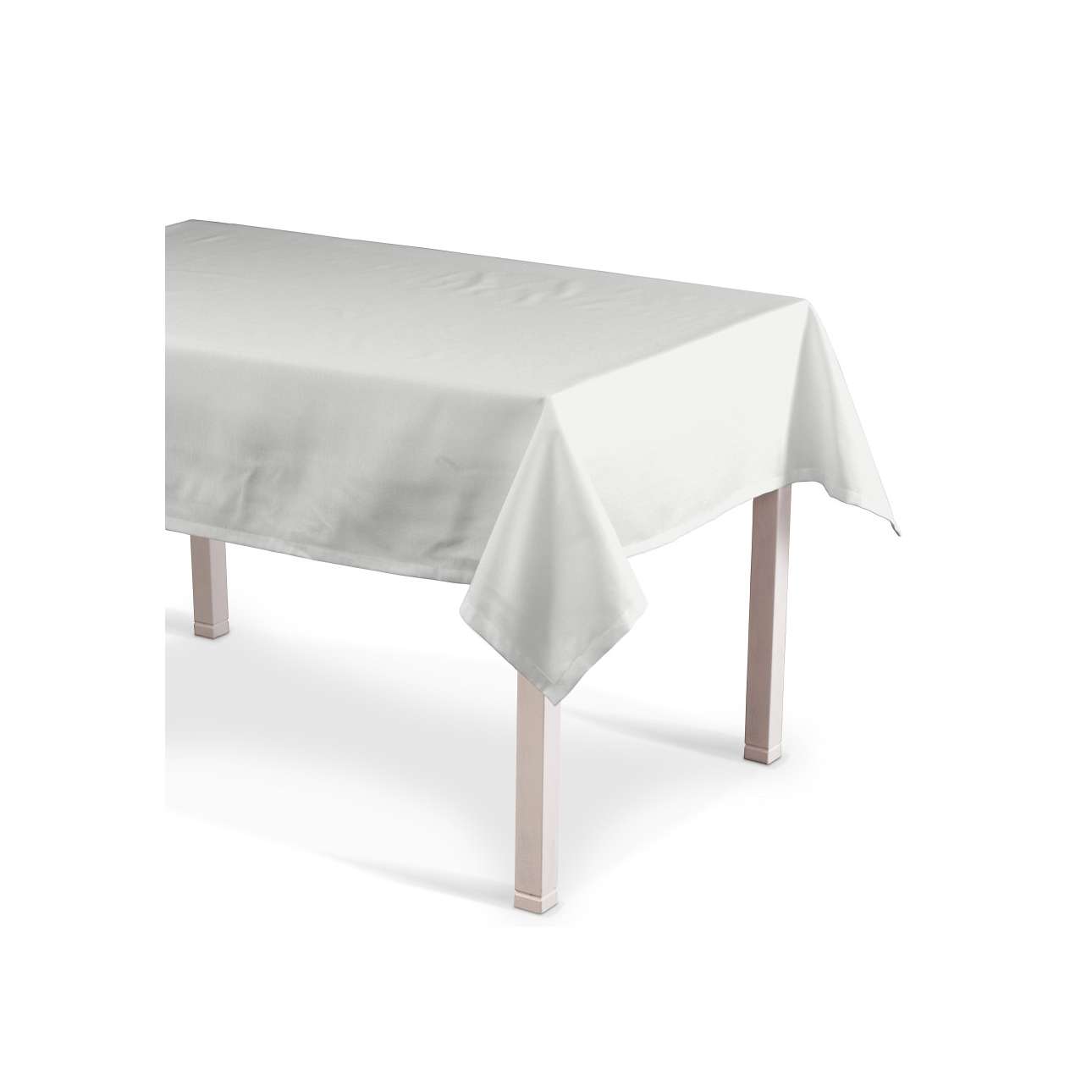 Dekoria prostokątny obrus na stół 130x280 cm dekoracja stołu biała 438-133-02