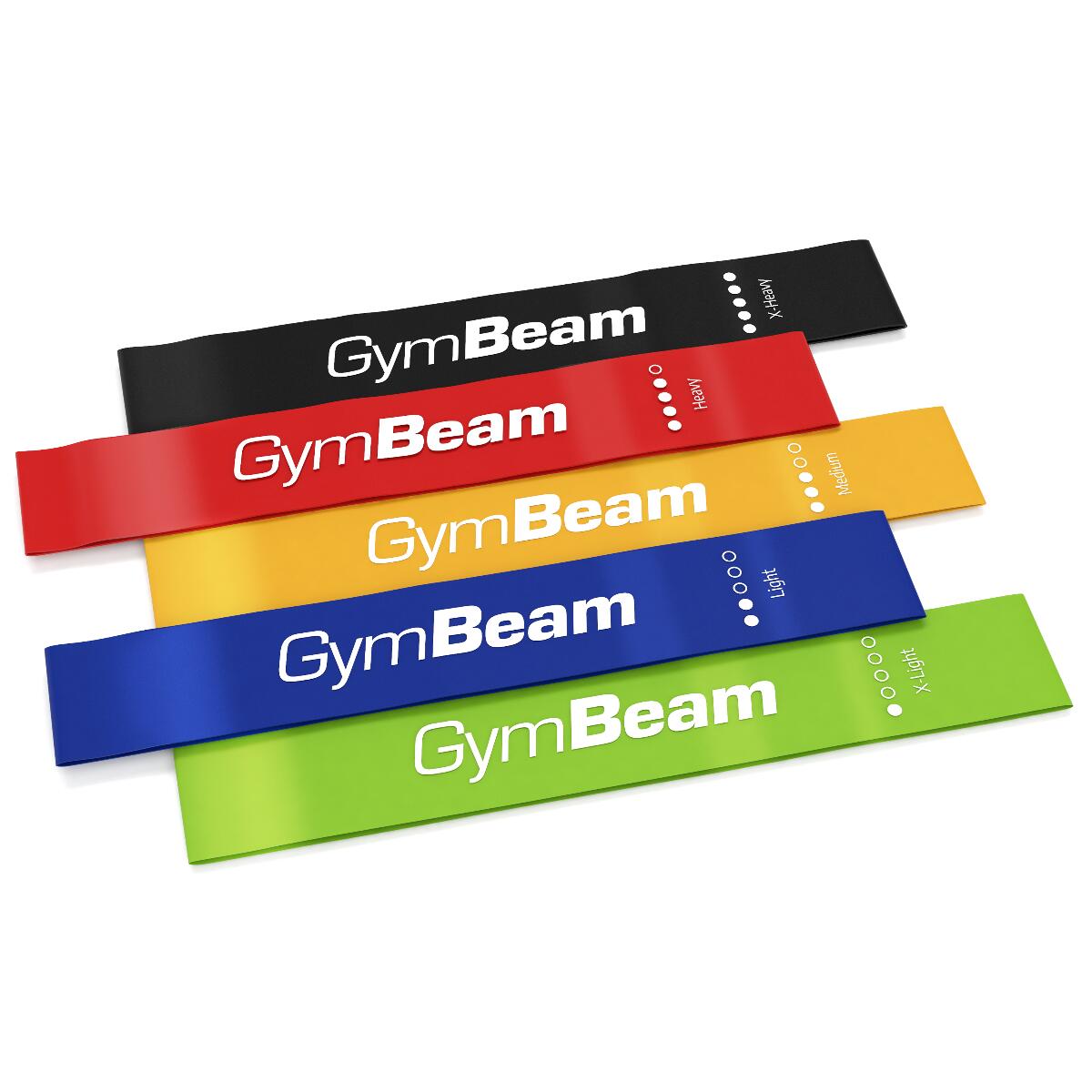 Gumy Oporowe Taśmy Zestaw Mini Band GymBeam 5 szt.