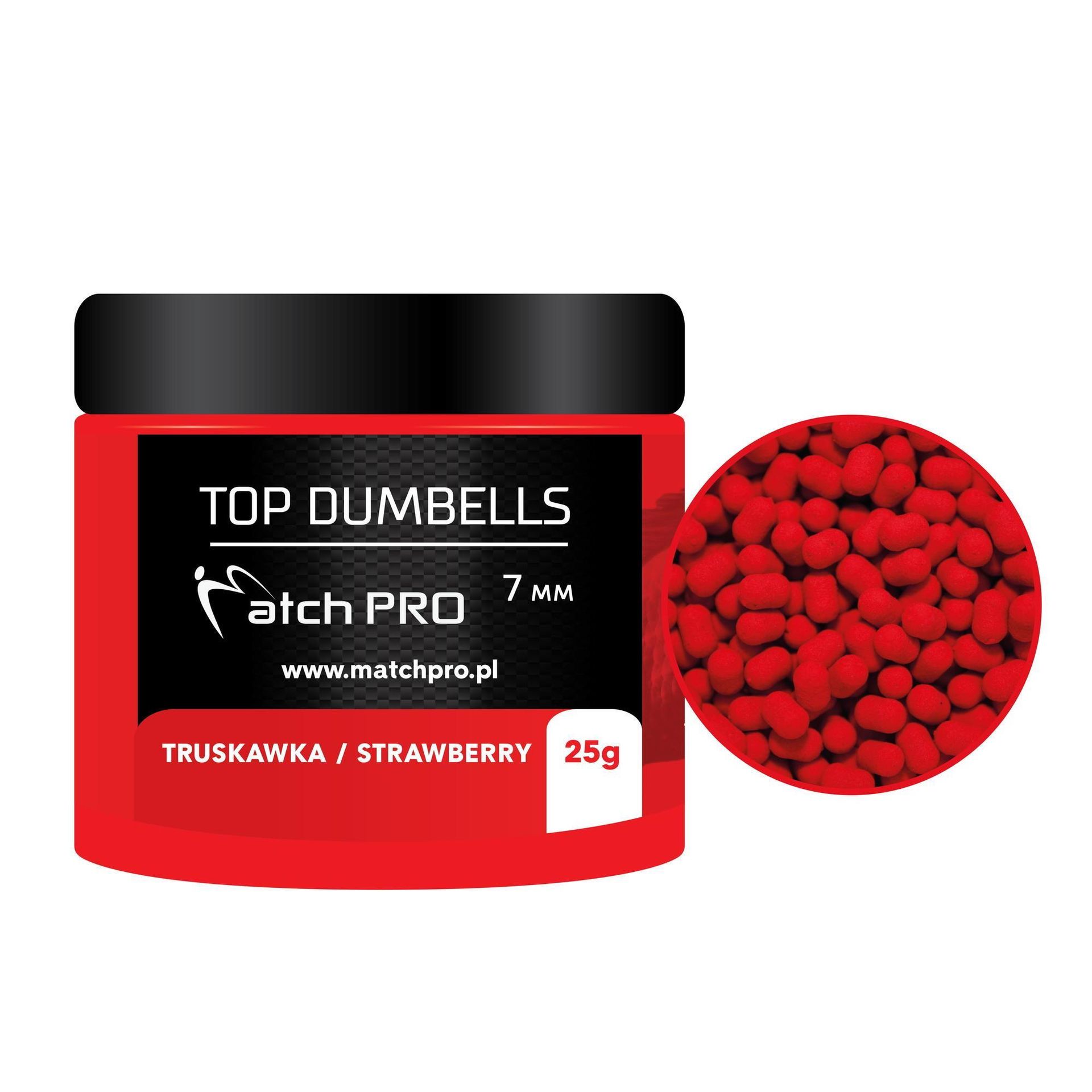 DUMBELLS MATCH PRO SINKING 7mm STRAWBERRY (truskawka)