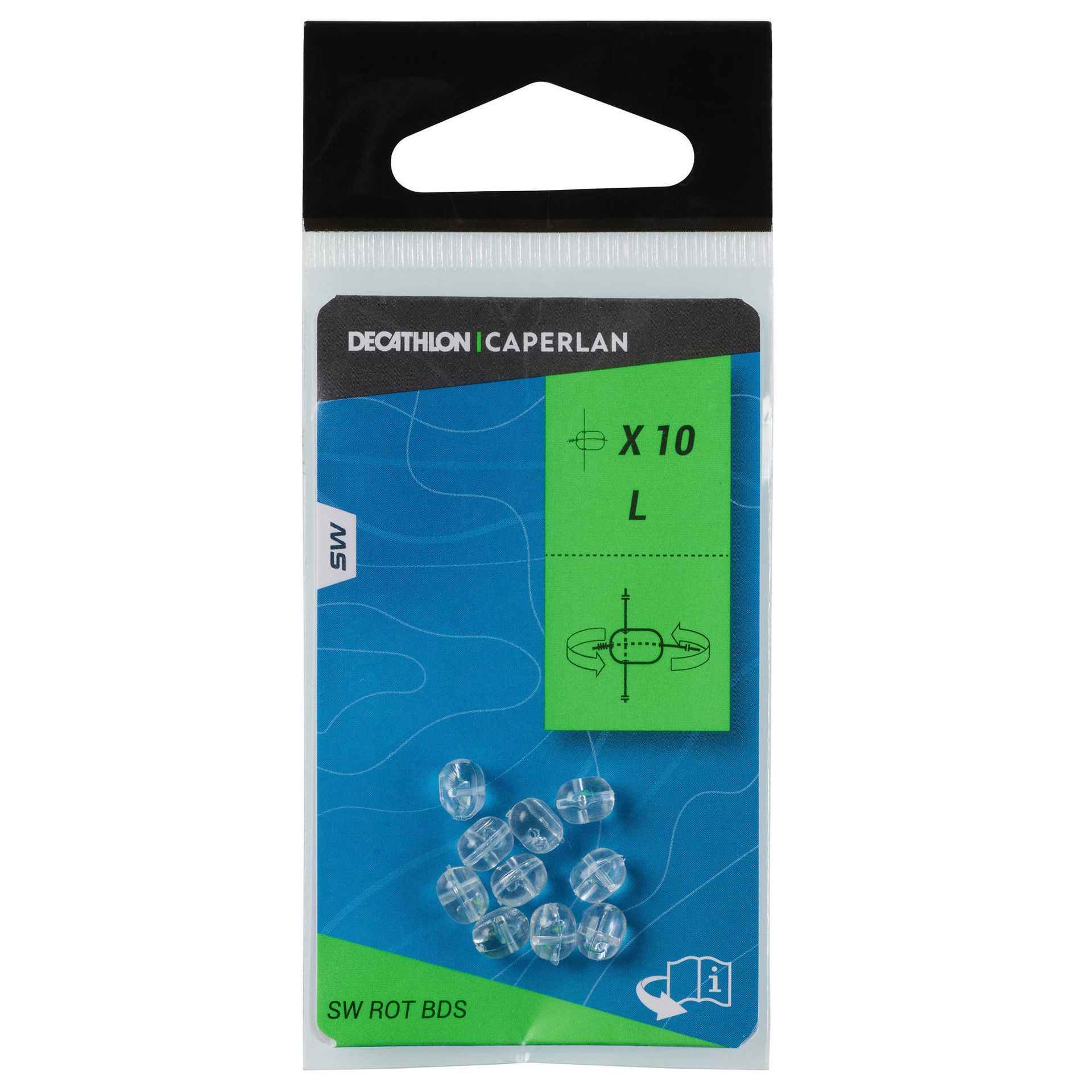 CAPERLAN Perła rotacyjna surfcasting L 5 mm x 10 Unisex