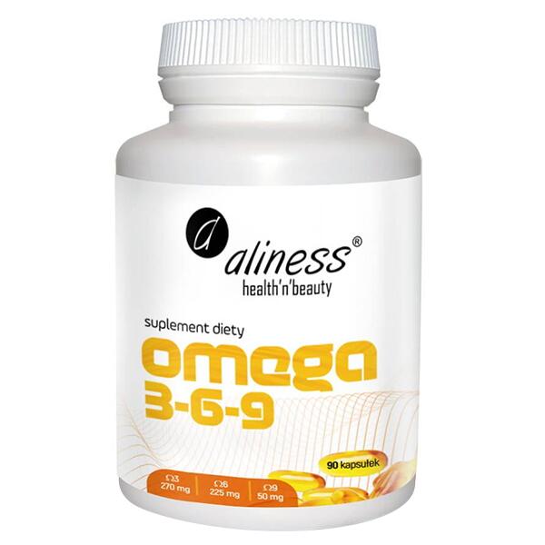 Aliness Omega 3-6-9 (Mieszanka naturalnych olejów) 90 Kapsułek
