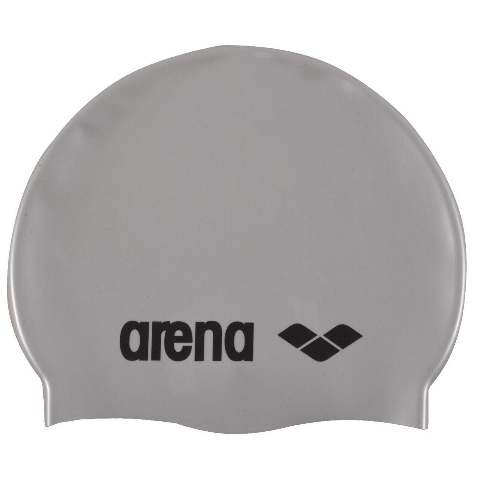 Arena Dzieci czepek pływacki Classic Silicone Jr Srebrny 0000091670-051_Única