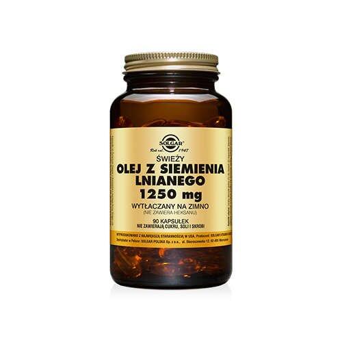 Solgar Olej z Siemienia Lnianego 1250 mg x 90 kaps