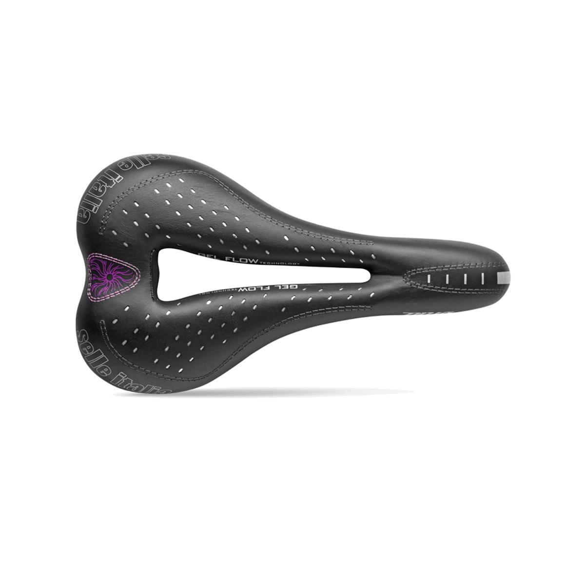 Selle ITALIA Siodło ITALIA DIVA GEL SUPERFLOW S (id match - S3) TI 316 Tube 7, fibra-tek, 275g czarne (NEW) A-SIT-013H601IKC001