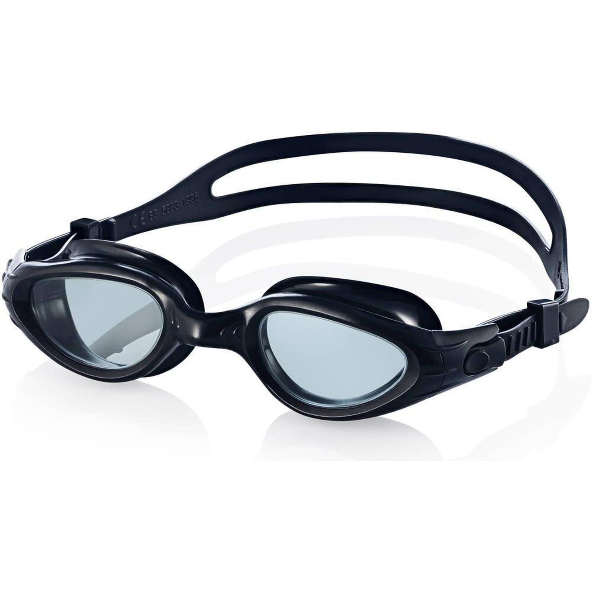 Aqua Speed AquaSpeed, Okulary pływackie, Eta, rozmiar L, czarne z ciemnymi szkłami