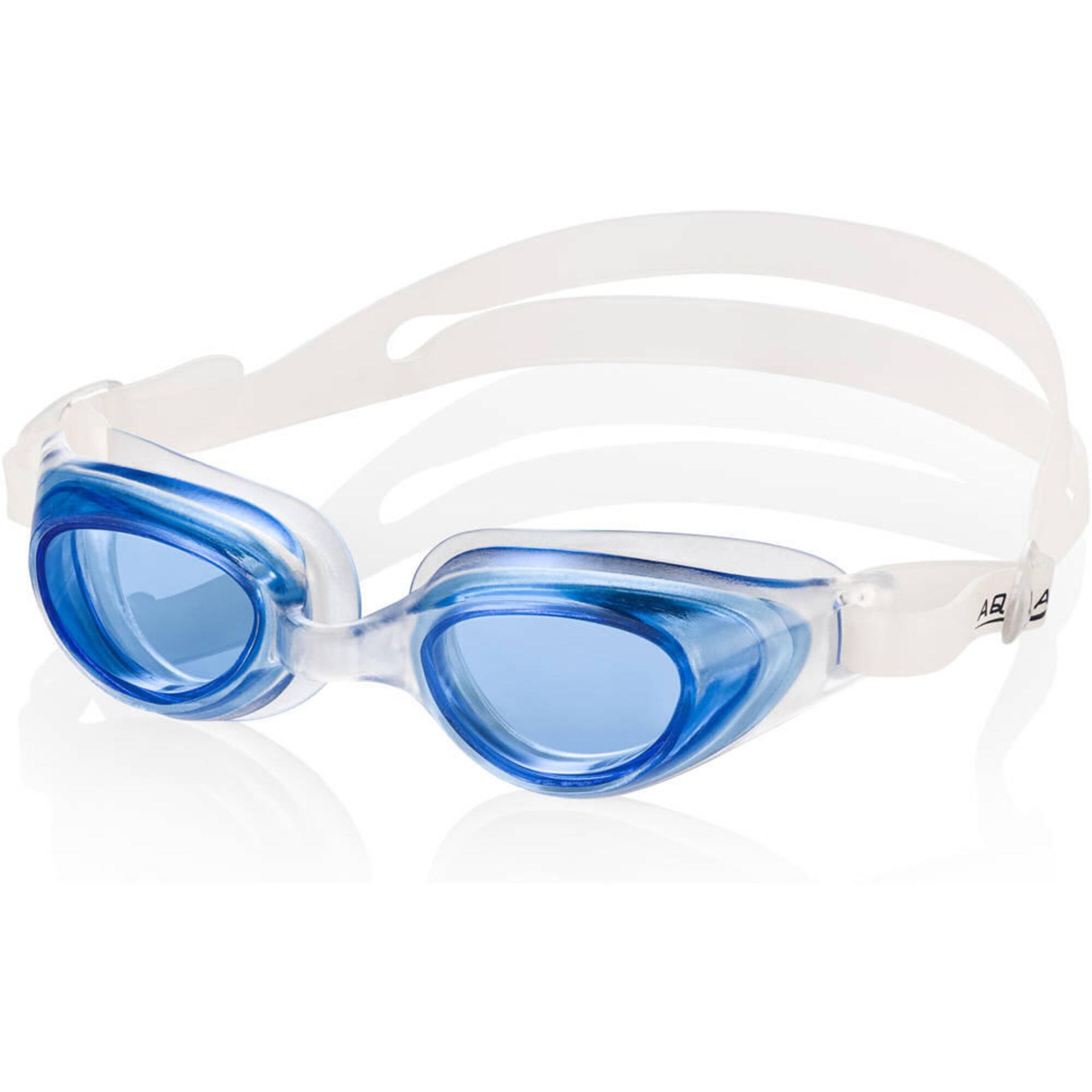 Aqua Speed Agila junior okularki pływackie biało-niebieskie