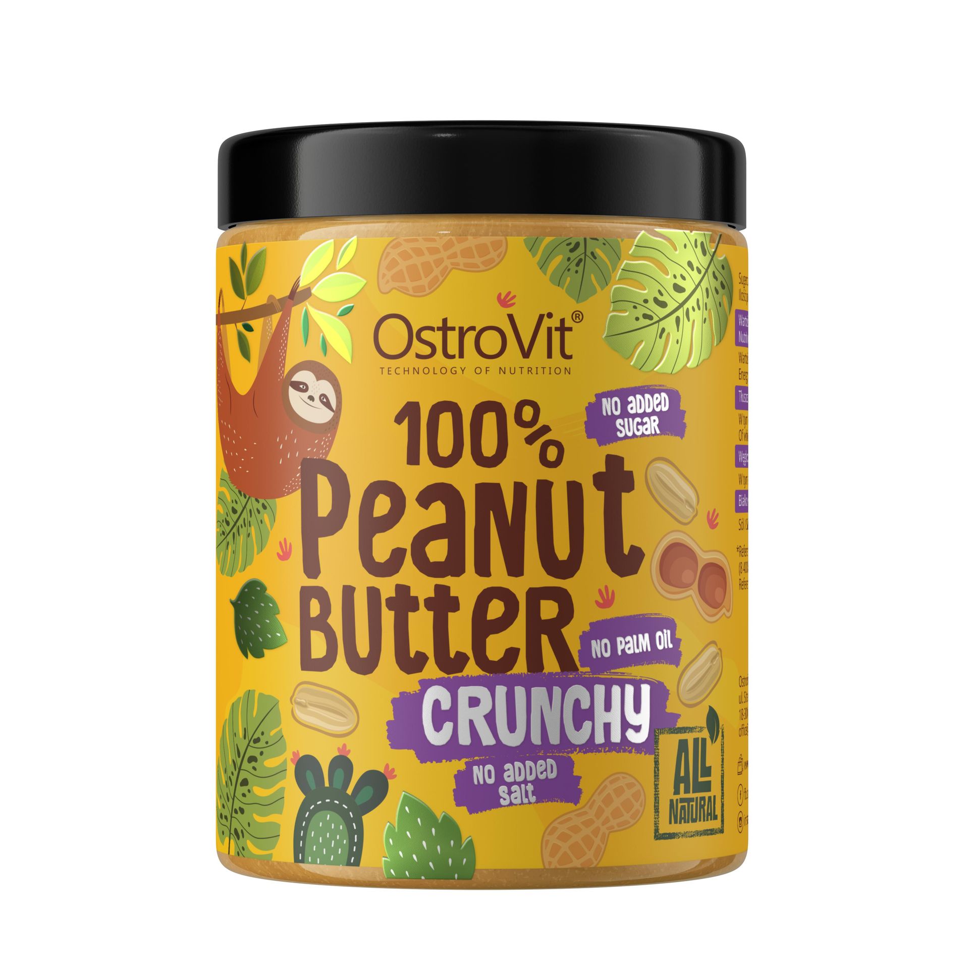 Ostrovit 100% Masło Orzechowe 1000g Crunchy