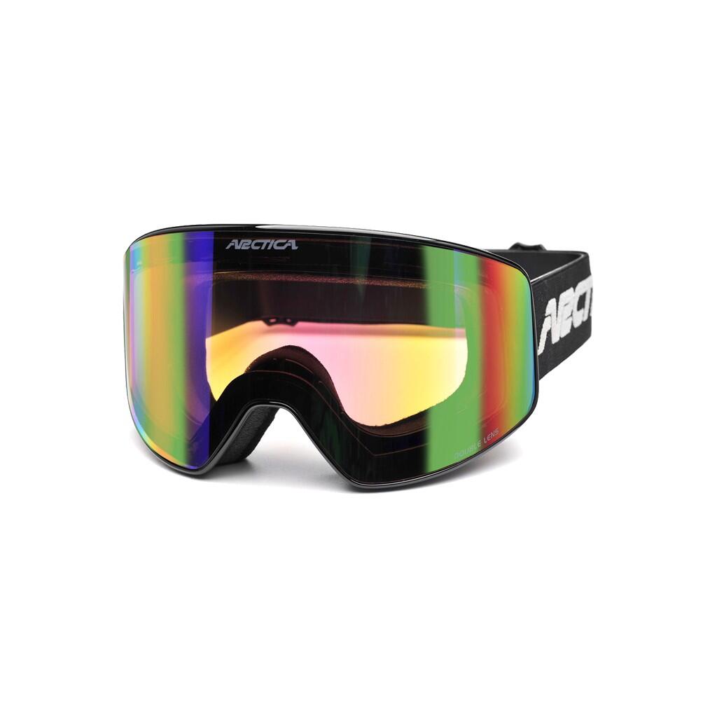 Arctica G-114A Gogle narciarskie, snowboardowe, Bezramkowe, Antifog, Revo G114A