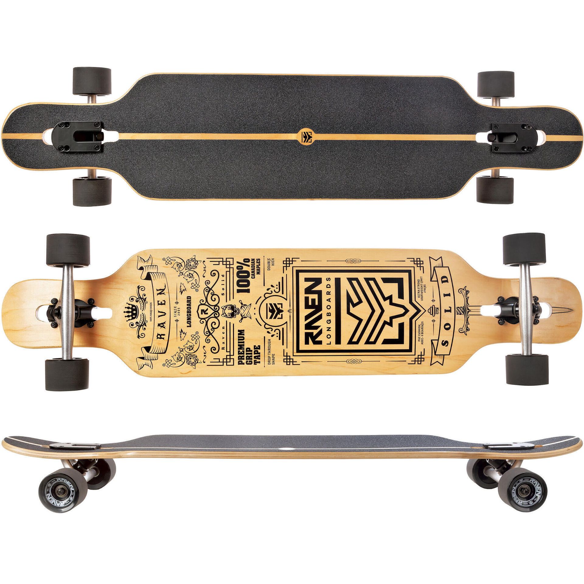 Deskorolka Longboard Raven Solid ABEC9
