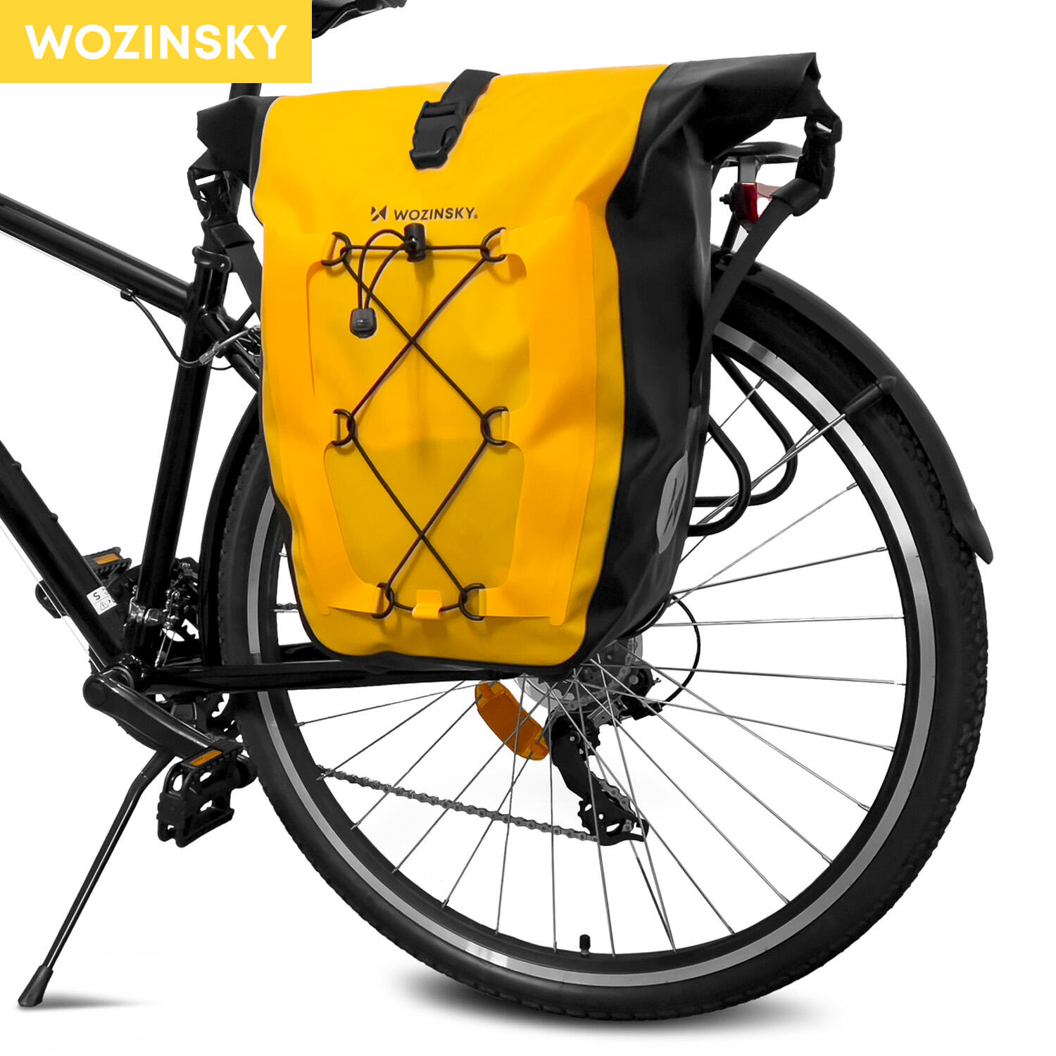 Wozinsky Wozinsky wodoodporna torba rowerowa sakwa na bagażnik 25l żółty (WBB24YE) WBB24YE
