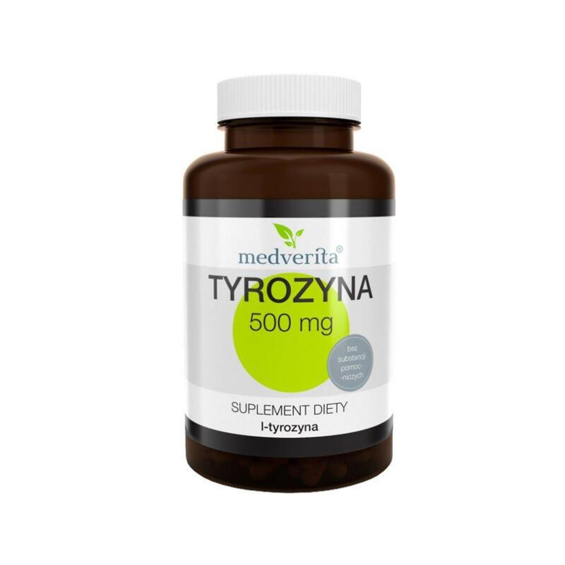 Medverita MEDVERITA, Tyrozyna, 500 mg, 50 kapsułek