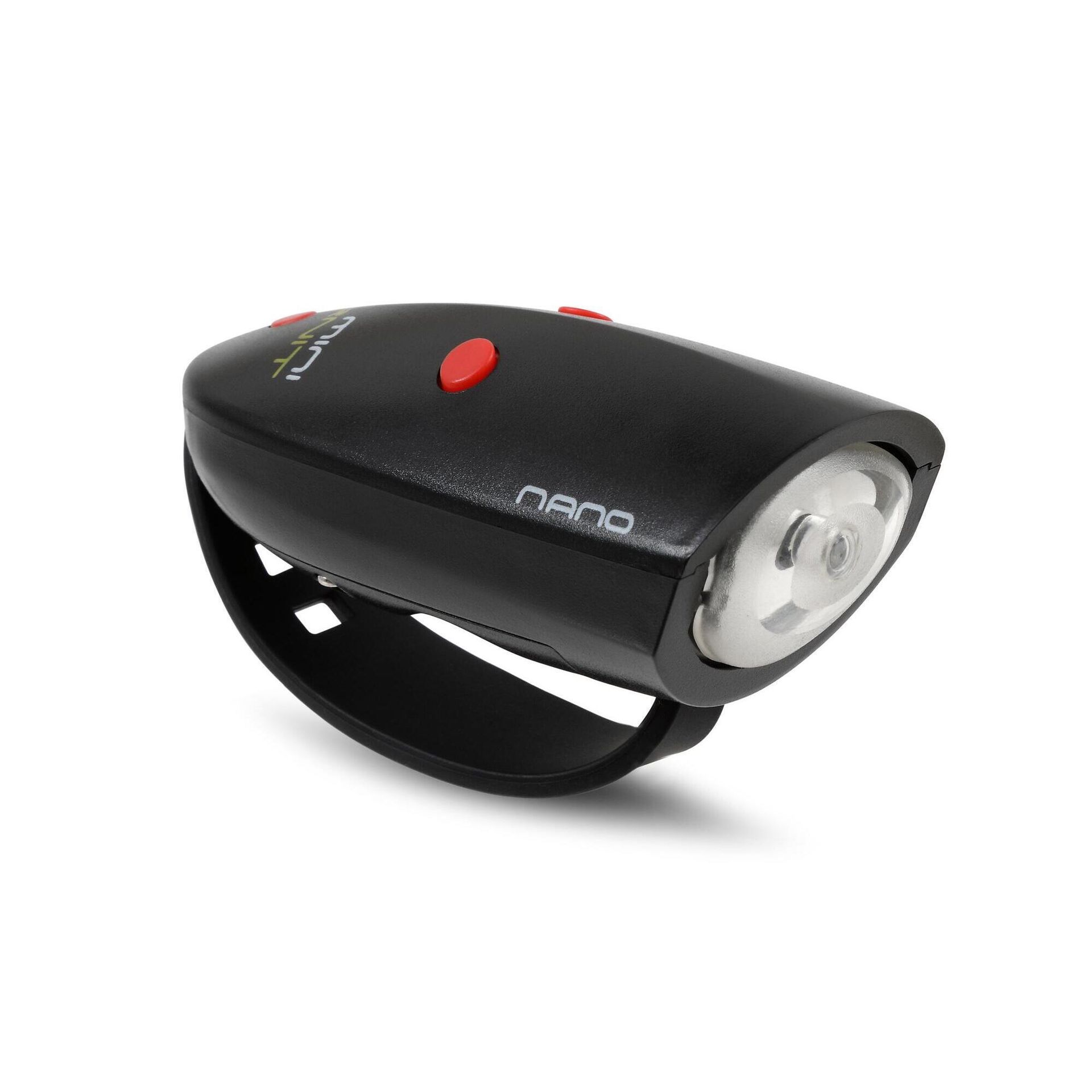Hornit Nano lampka do hulajnogi klakson Black Red