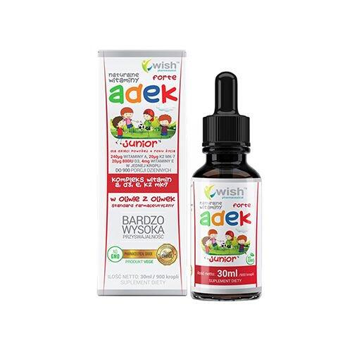 Wish Pharmaceutical Wish ADEK Junior FORTE dla dzieci - 30 ml