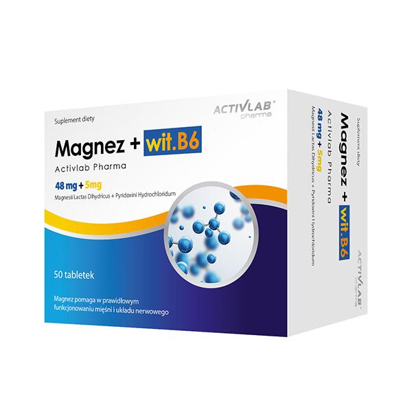 Activlab PHARMA PHARMA Magnez + Vit B6 50 caps