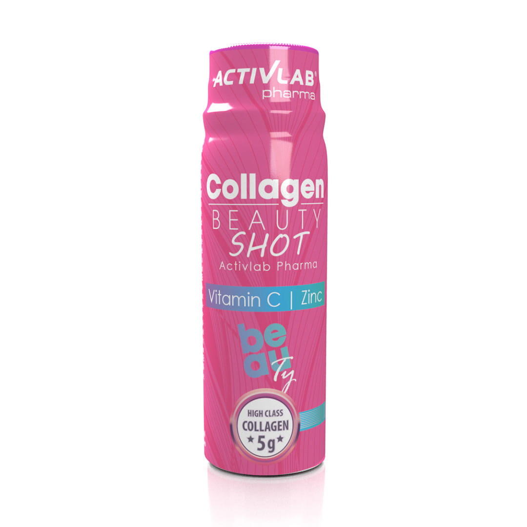 Activlab PHARMA Collagen Beauty Shot [ 80ml ] - PHARMA - Suplement na Mocne Włosy Zdrowe Paznokcie