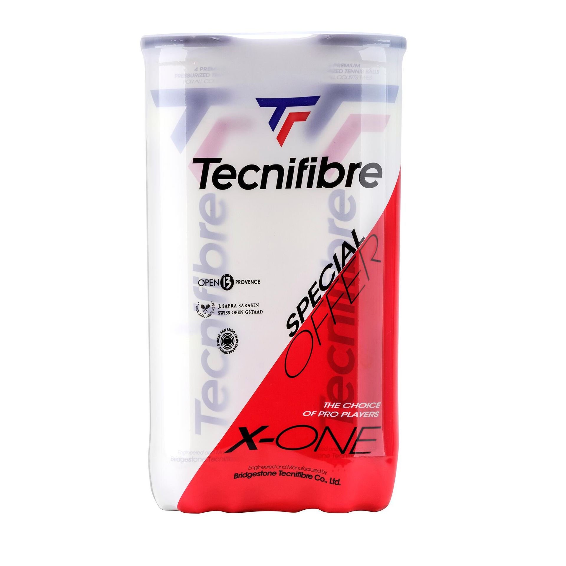Piłki do tenisa Tecnifibre BIPACKS 4 X-ONE