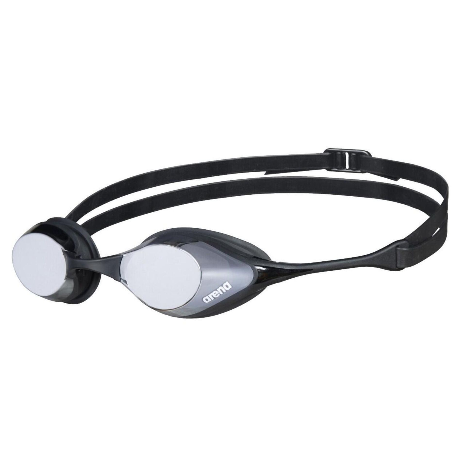 Arena Cobra Swipe Mirror Goggles, silver/black 2021 Okulary do pływania 4196-550-0