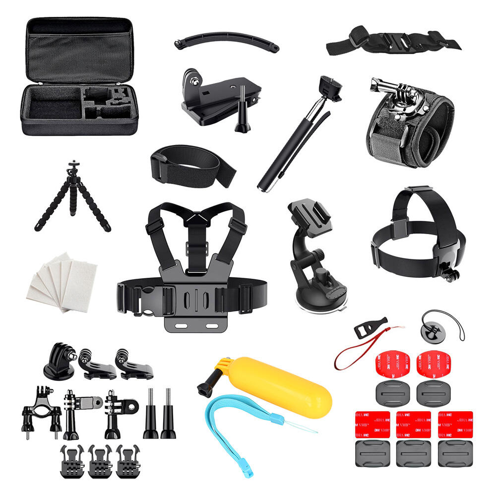 Hurtel Zestaw 50 w 1 akcesoria do kamer sportowych GoPro SJCAM