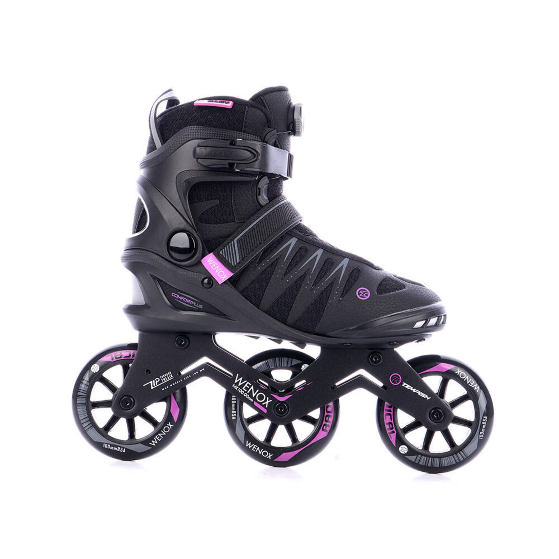 Rolki fitness damskie WENOX TOP LADY 100mm TEMPISH Black - 37