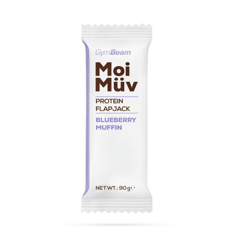 GymBeam GymBeam Baton białkowy MoiMüv Flapjack 90 g čučoriedkový muffin