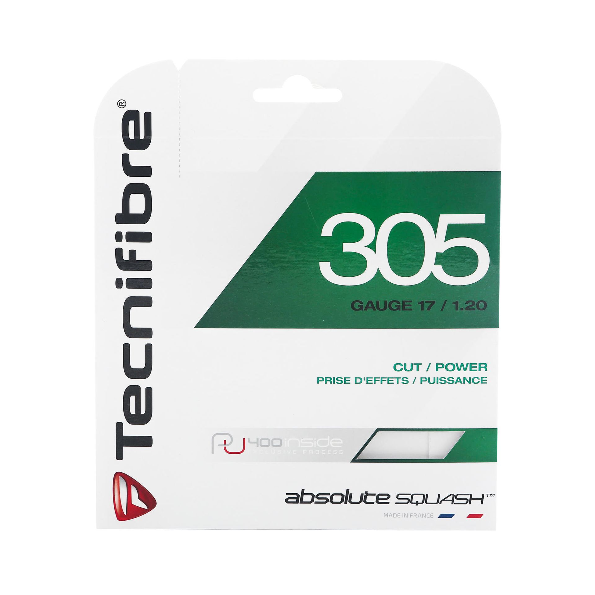 Zdjęcia - Akcesoria Tecnifibre Naciąg do squasha  String 305 Squash Green 1,20 mm 