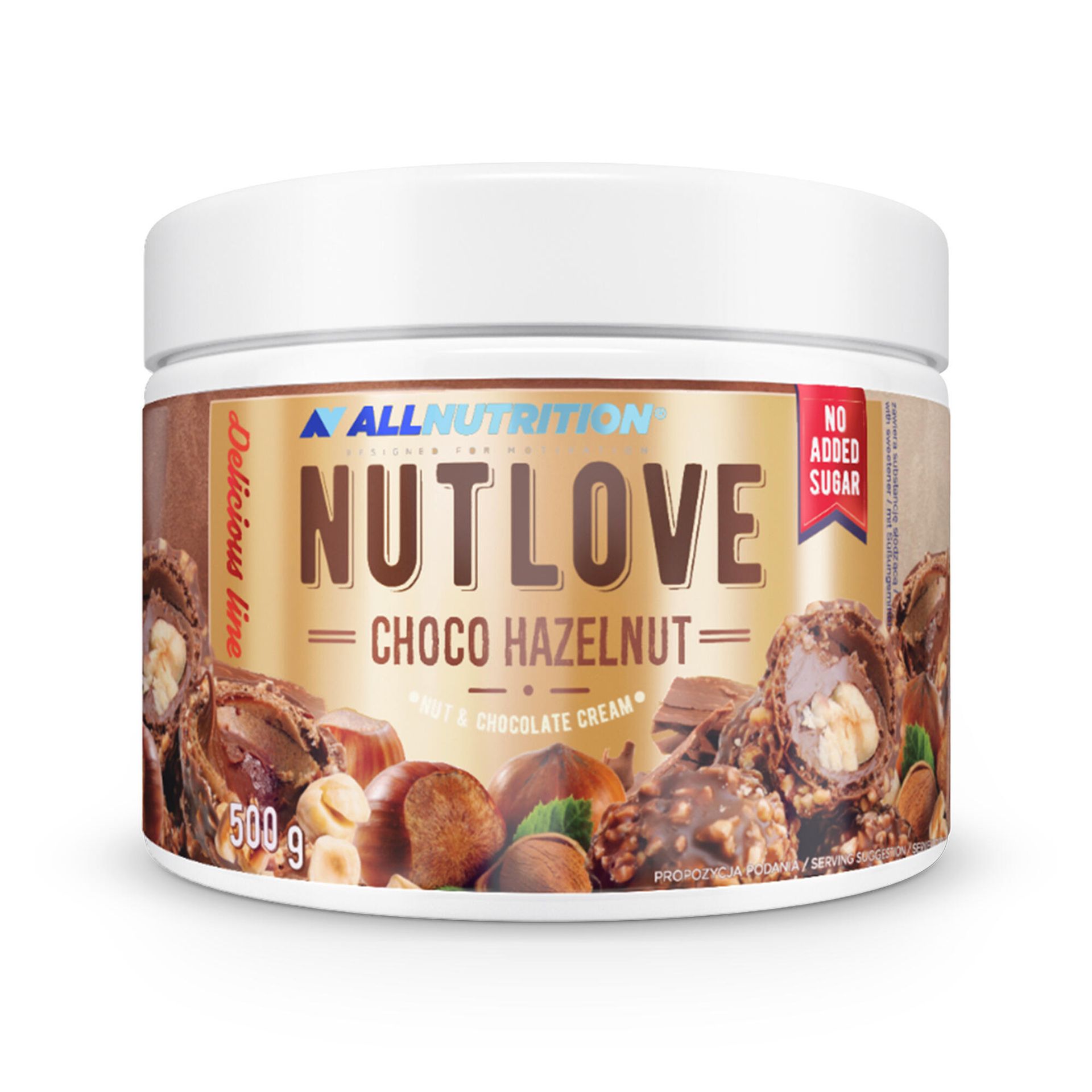 Allnutrition, krem czekoladowy z dodatkiem orzechów Nutlove, 500 g