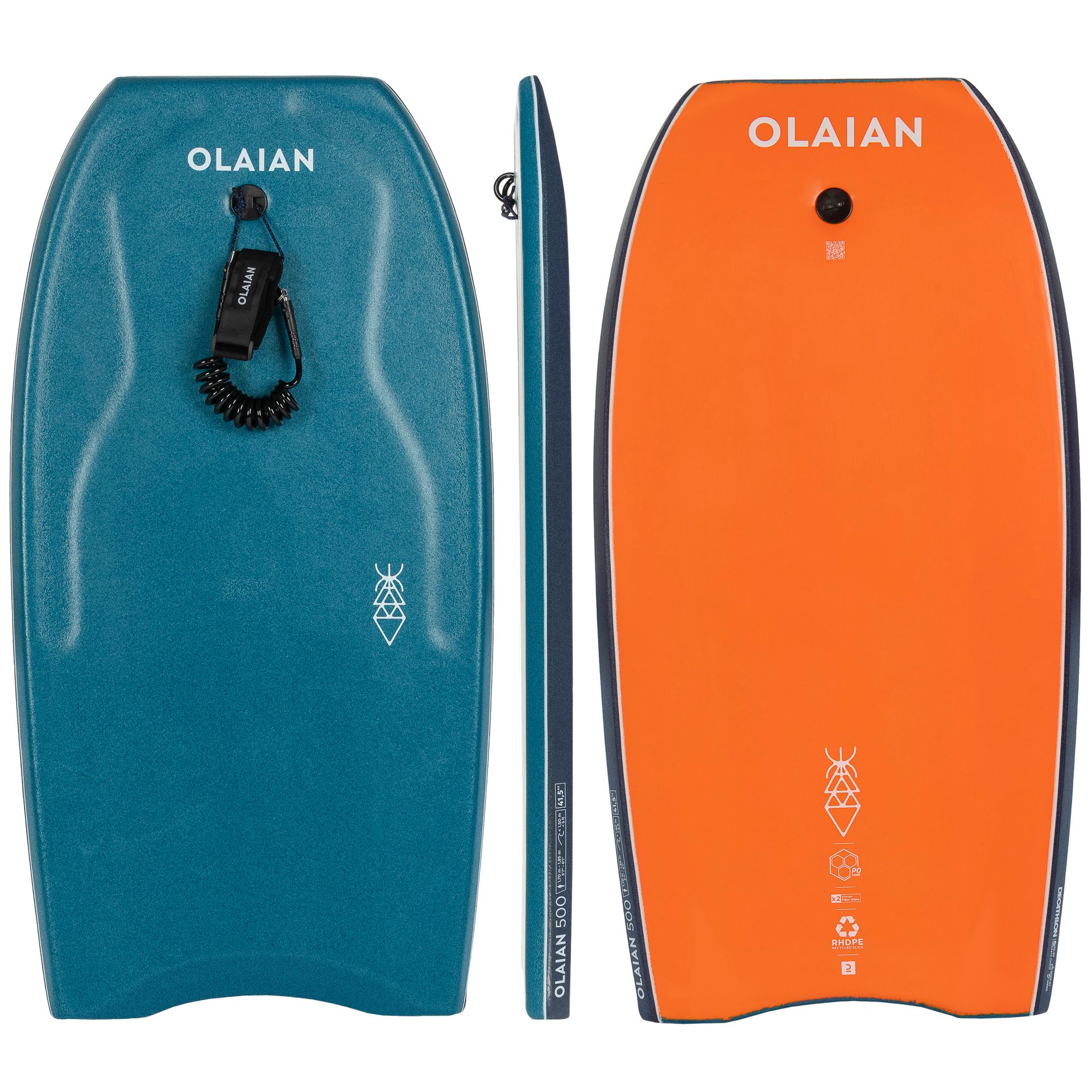 Deska bodyboard Radbug 500 z leashem na biceps