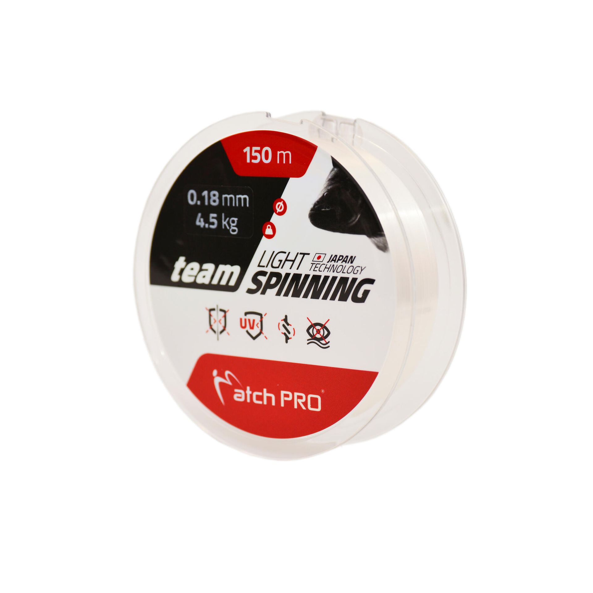 MATCHPRO Żyłka spinningowa SPINNING LIGHT 150m 0,18 mm / 4,50 KG Unisex