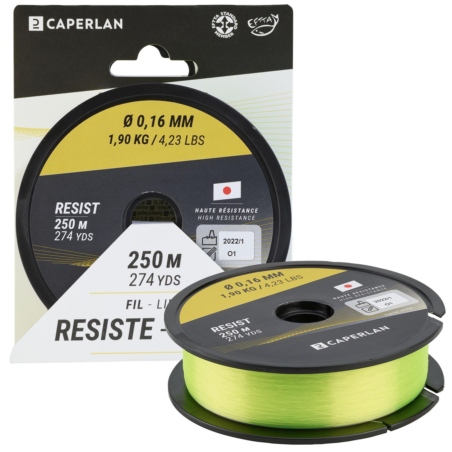 Żyłka wędkarska CAPERLAN Line Resist Fluo 250 m