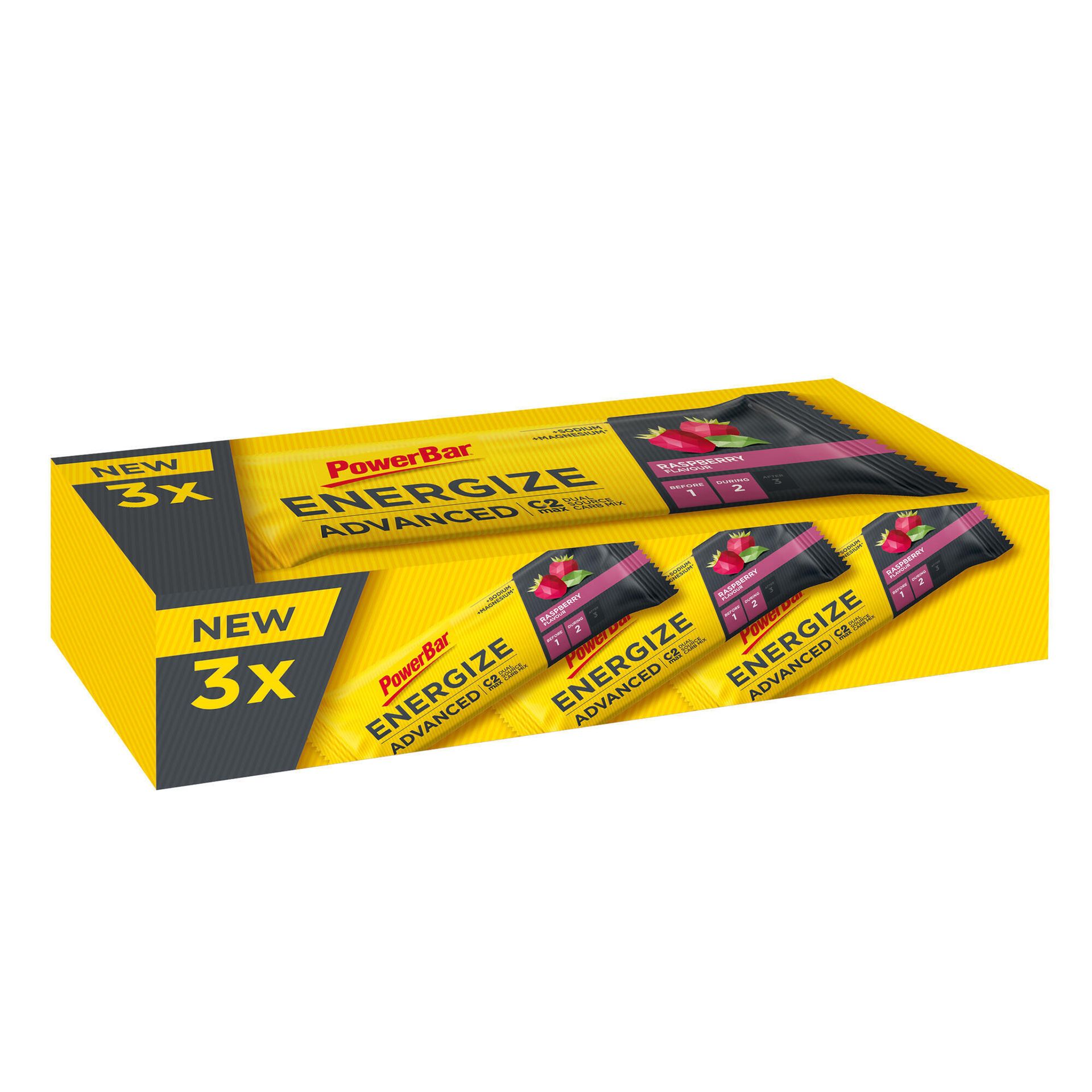 Baton energetyczny Powerbar Energize C2max malinowy 3x55G