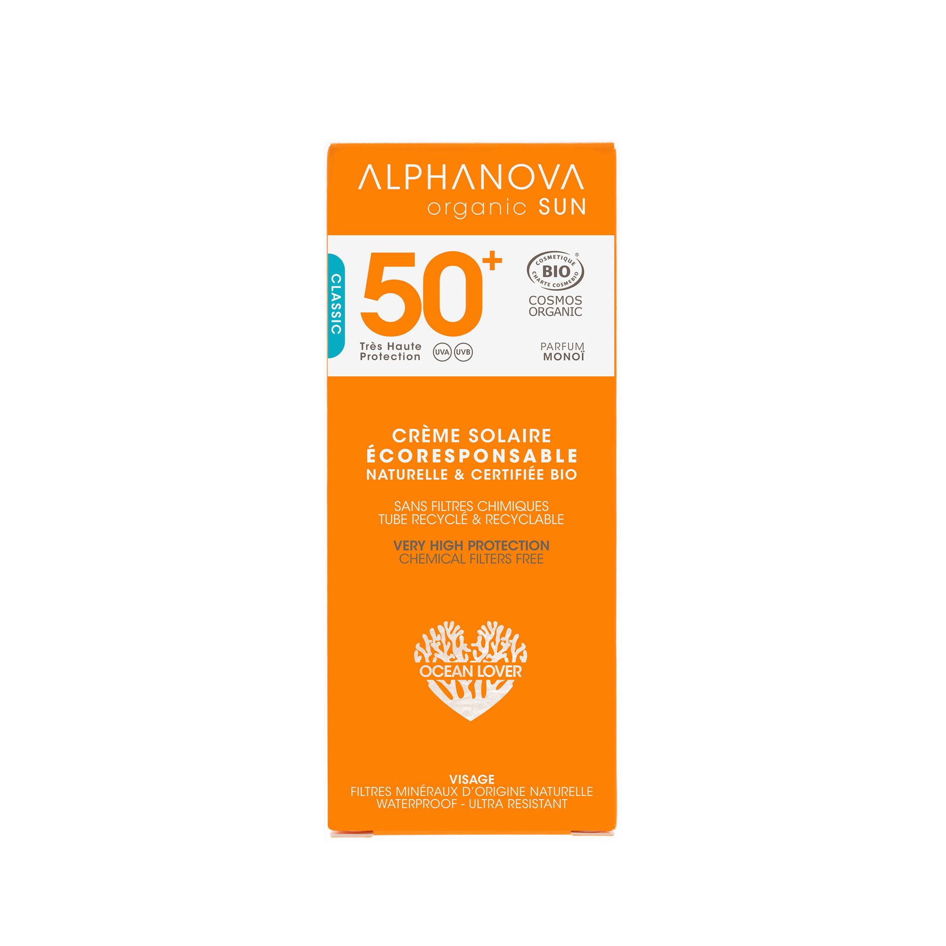 Alphanova Hipoalergiczny Krem Przeciwsłoneczny - filtr SPF30 - wodoodporny - 50g - Sun Bio ASL01318
