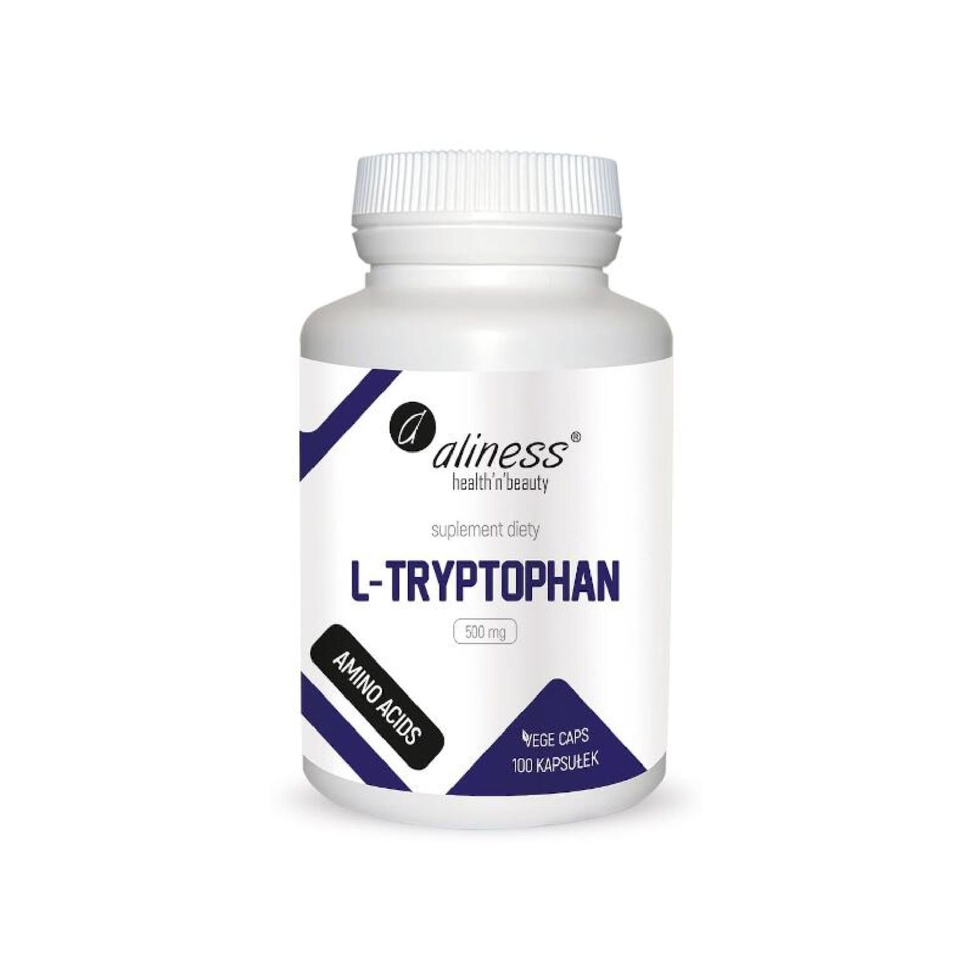Aliness L-Tryptophan 500 mg 100 kapsułek VEGE - Aliness 81AA-22649