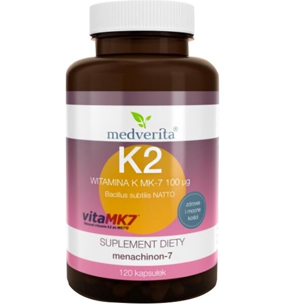 MEDVERITA Witamina K VitaMK7 100mcg (120 kapsułek)
