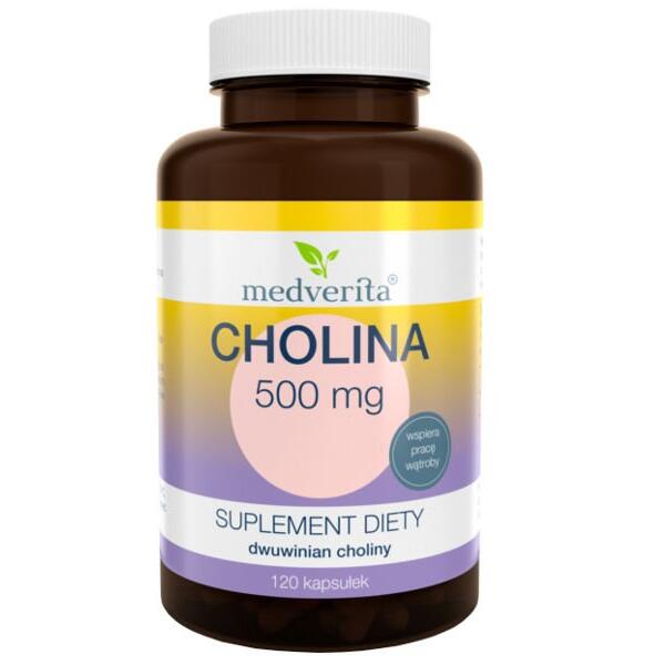 Cholina 500 mg MEDVERITA 120 kaps