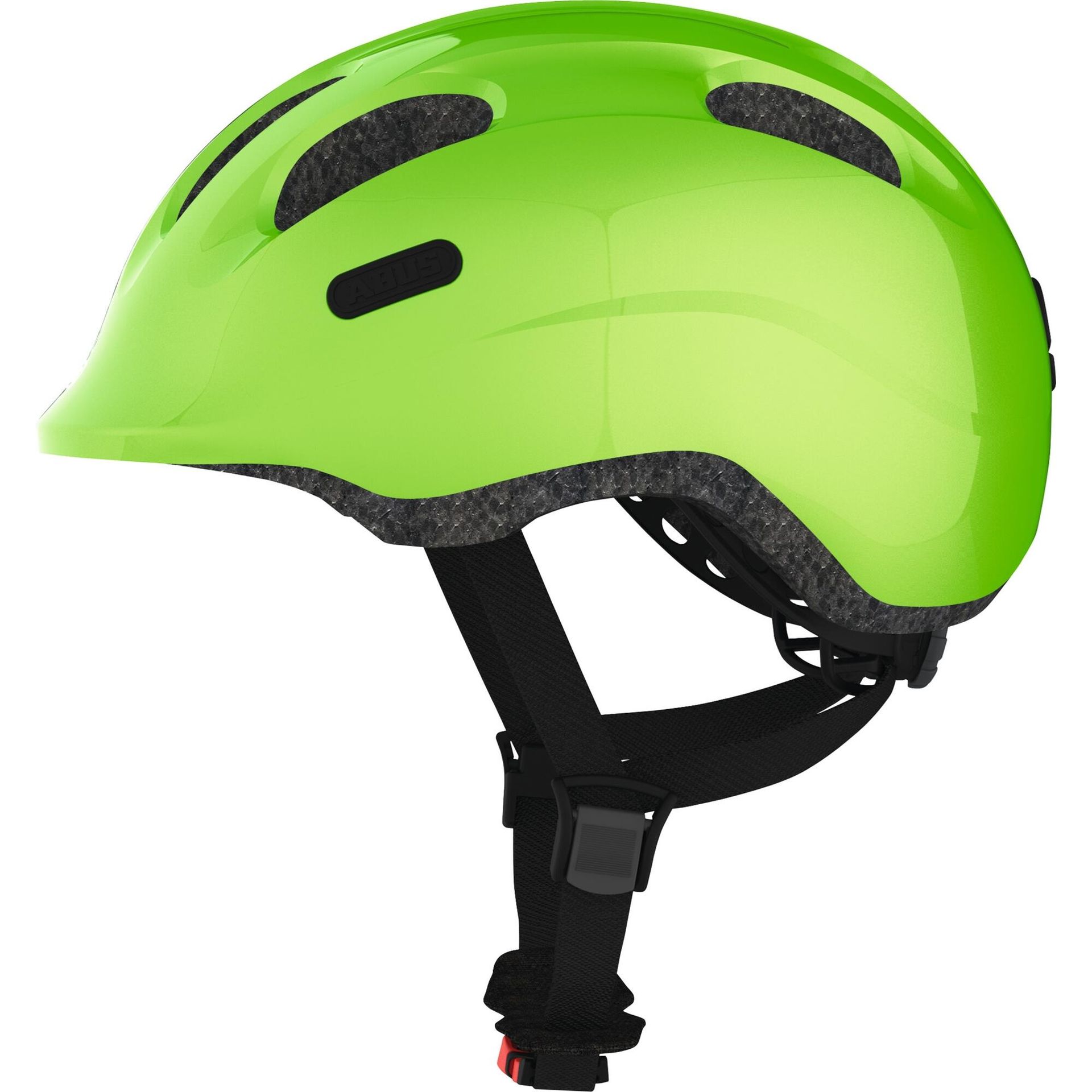 Abus Smiley 2.0 dziecięcy kask rowerowy, zielony, 45-50 cm 72578-4