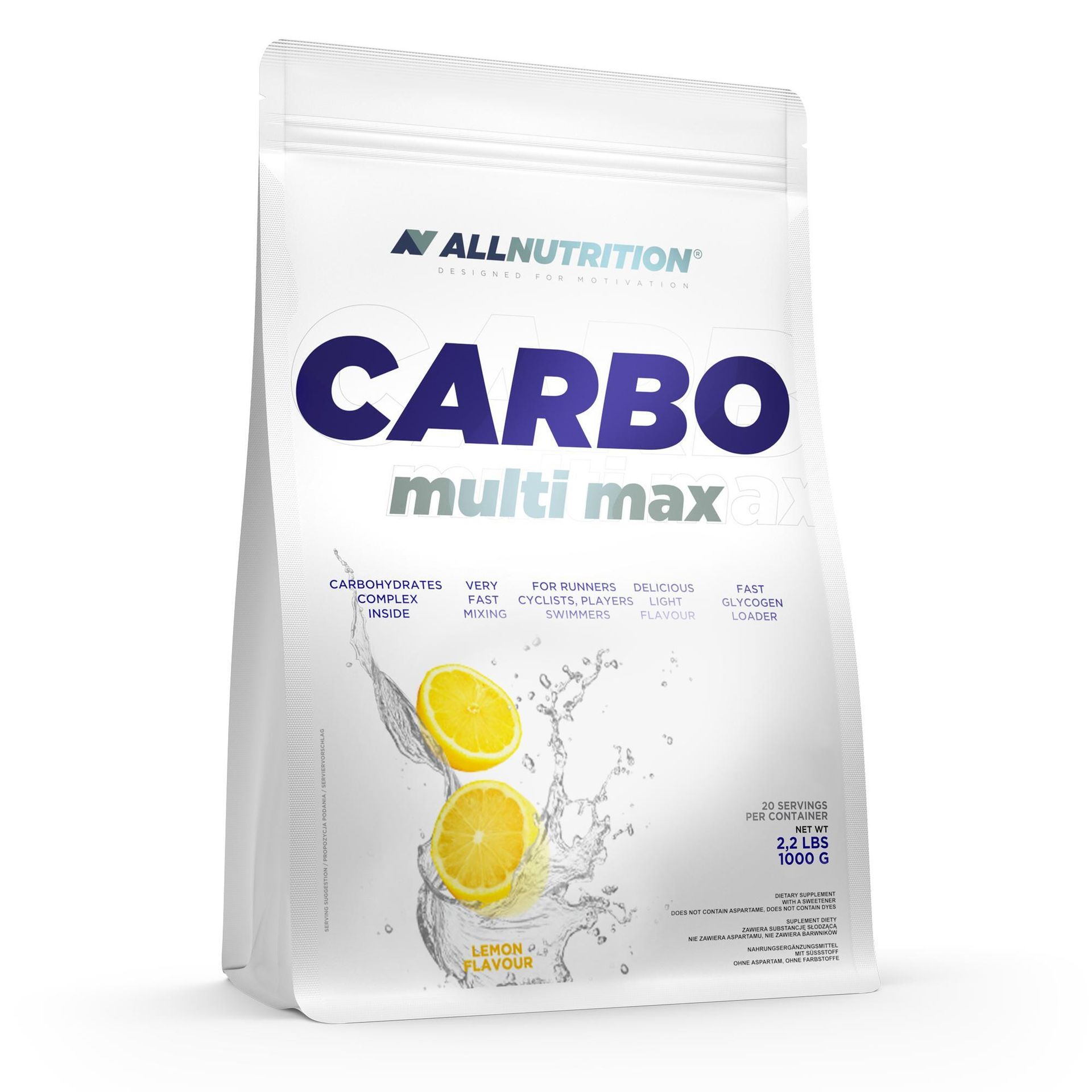 ALLNUTRITION Węglowodany Carbo Multi Max 1000g Smaki Cytryna 5902837700441